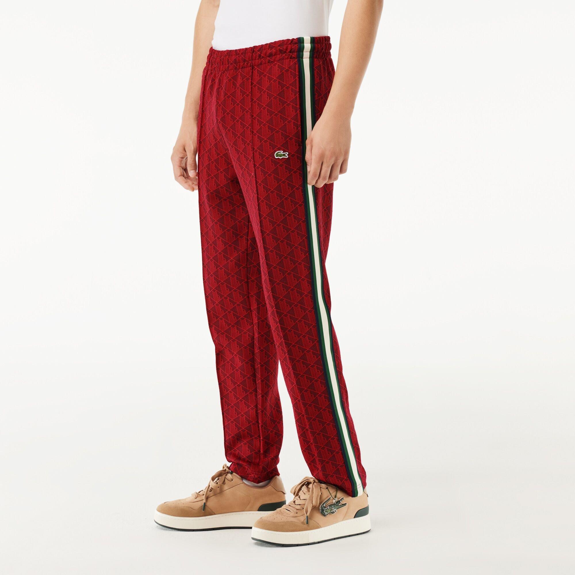Pinot/Red - Lacoste - Monogram Trackpants - 2