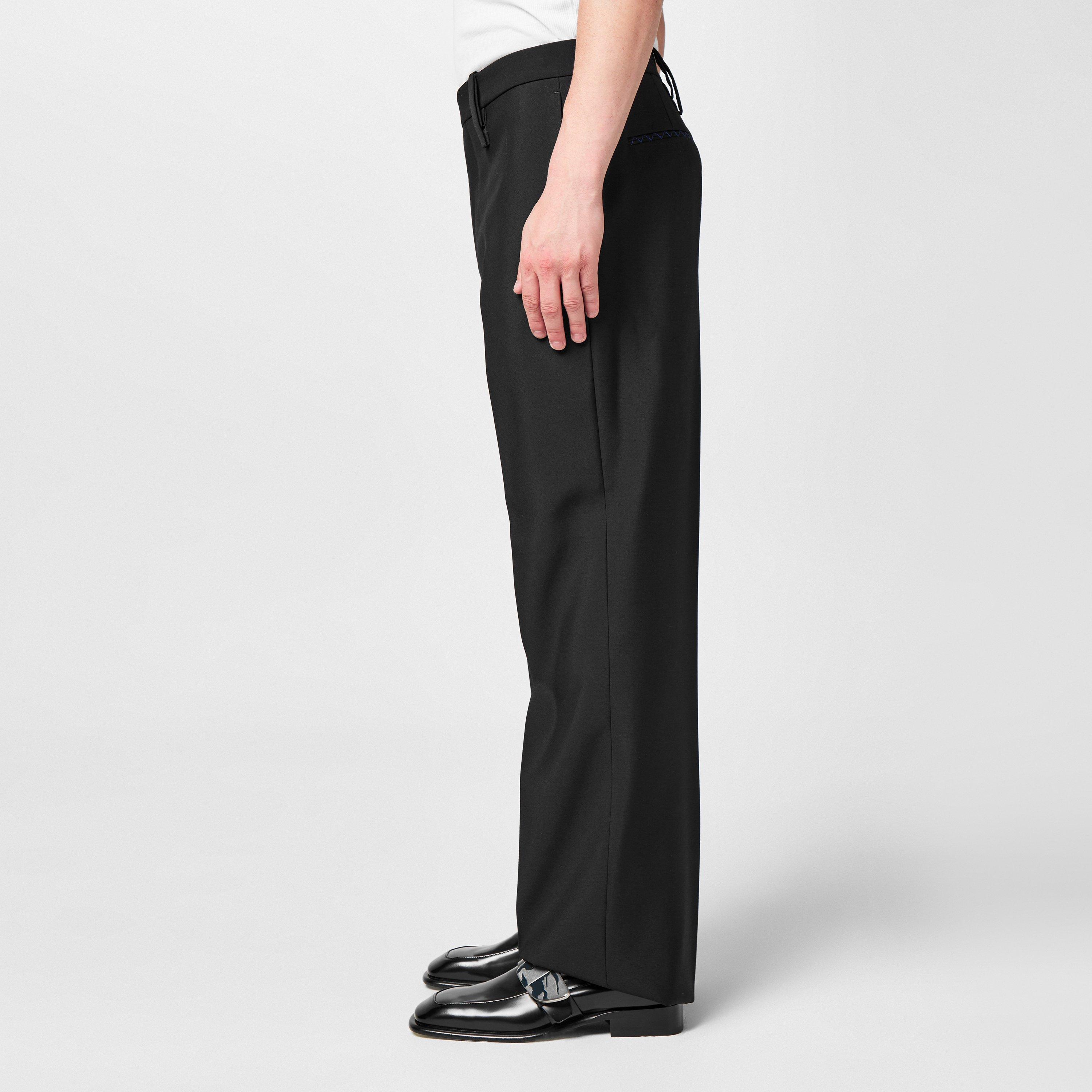 Black - Burberry - Straight Trousers - 2