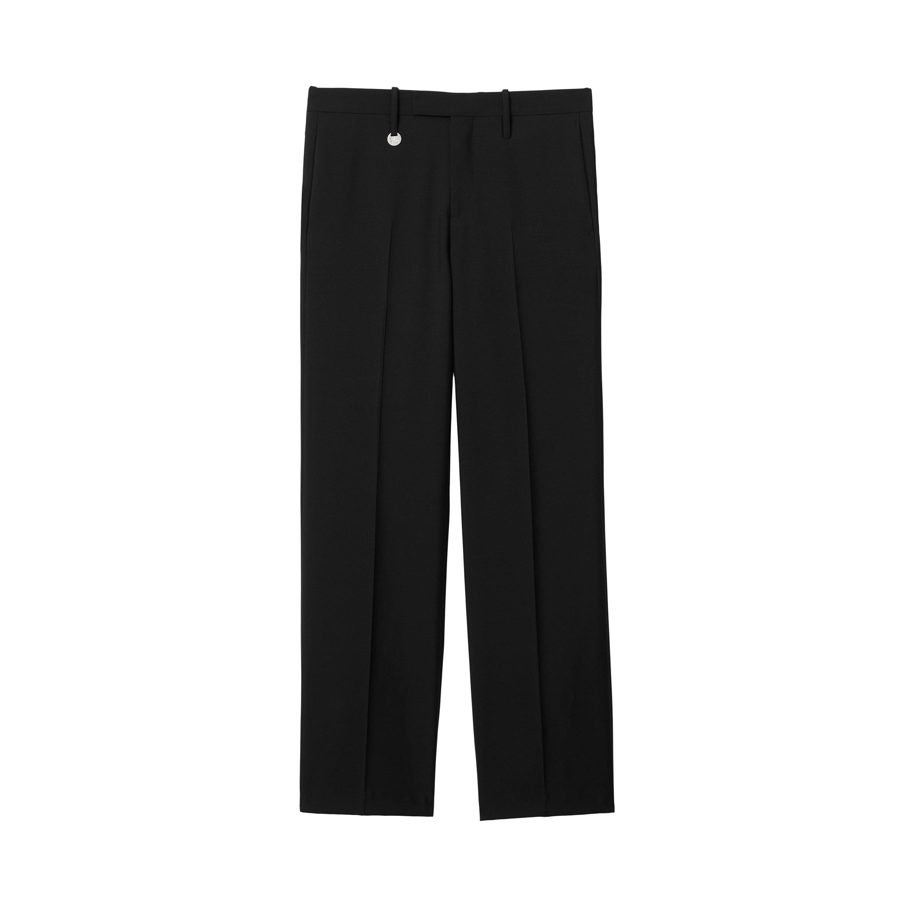 Black - Burberry - Straight Trousers - 5