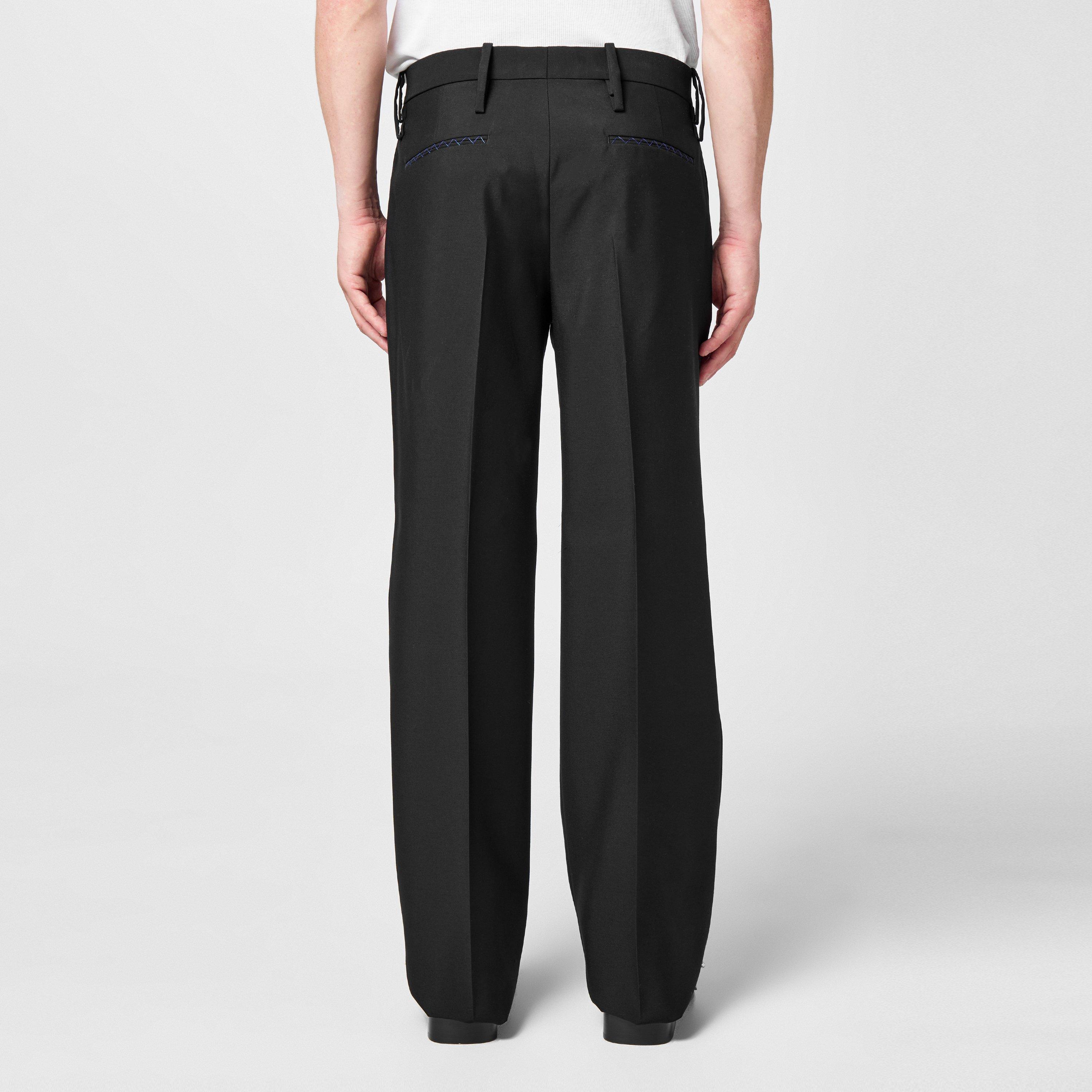 Black - Burberry - Straight Trousers - 3
