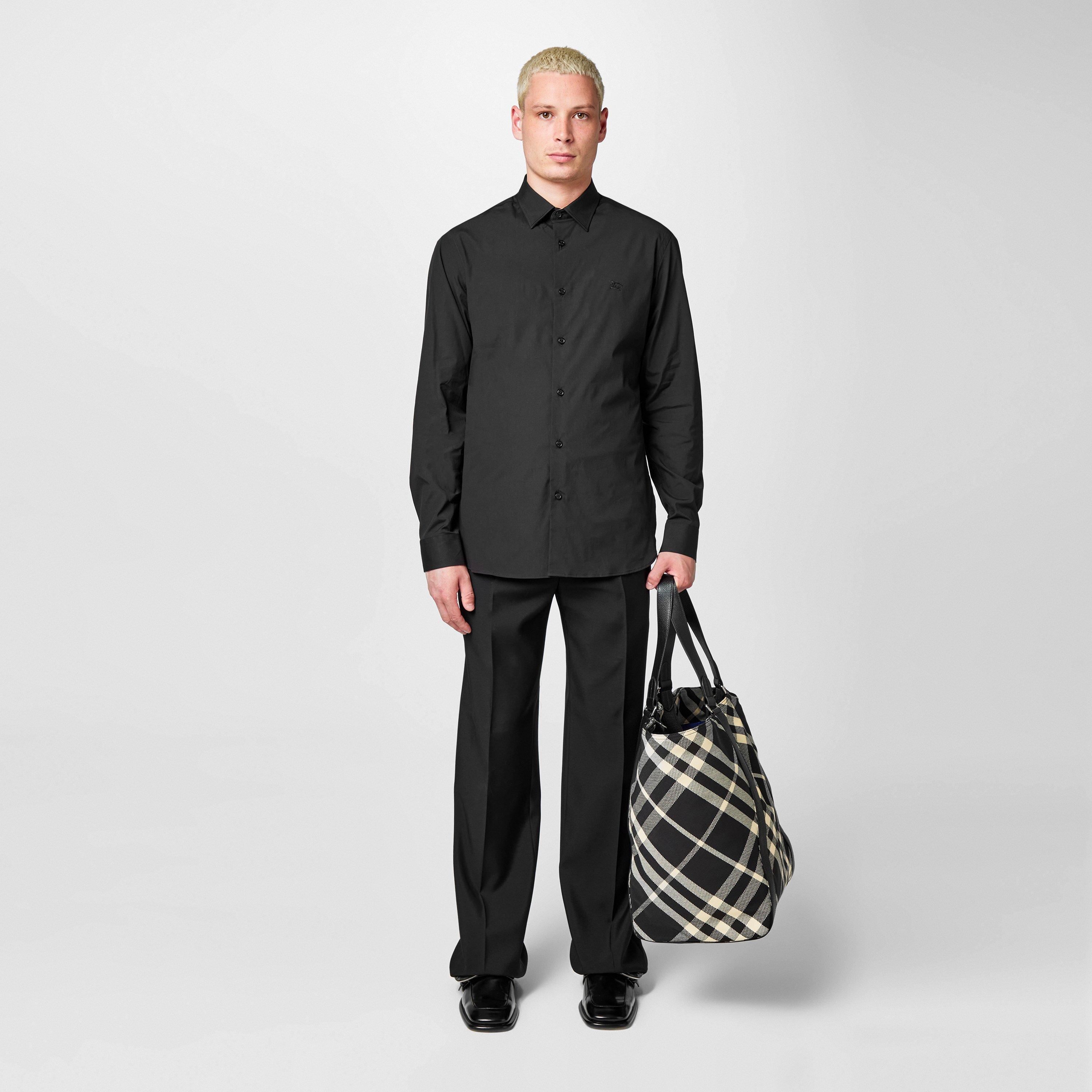 Black - Burberry - Straight Trousers - 4