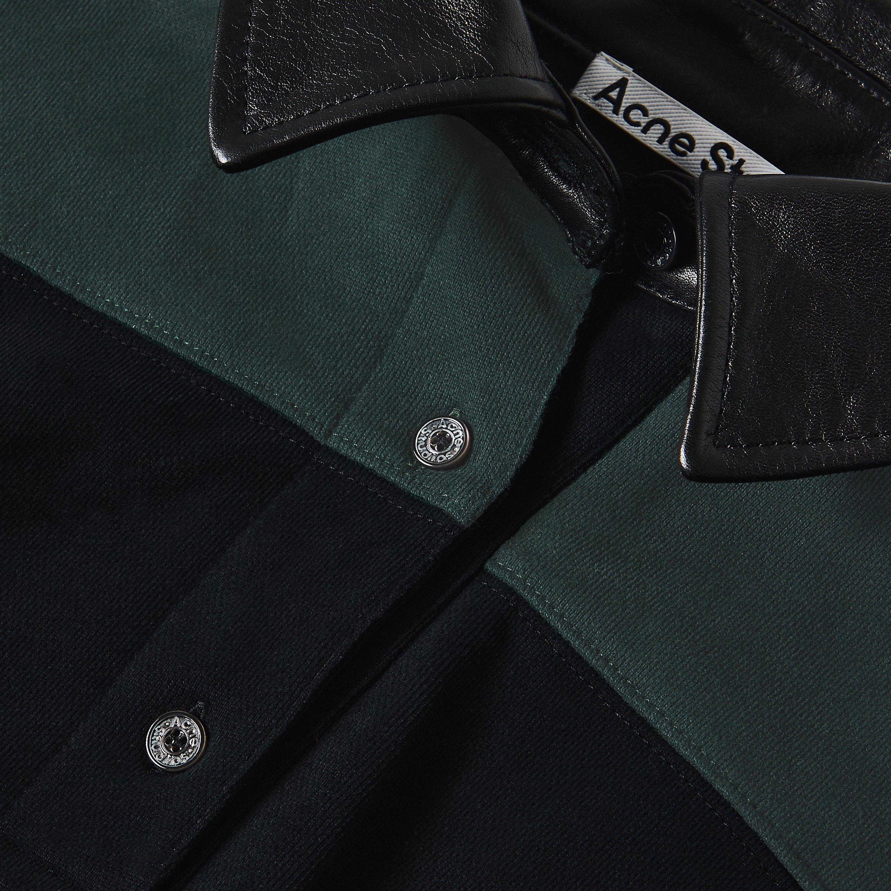 GRN BLK - Acne Studios - Women's Long Sleeve Polo Shirt - 5