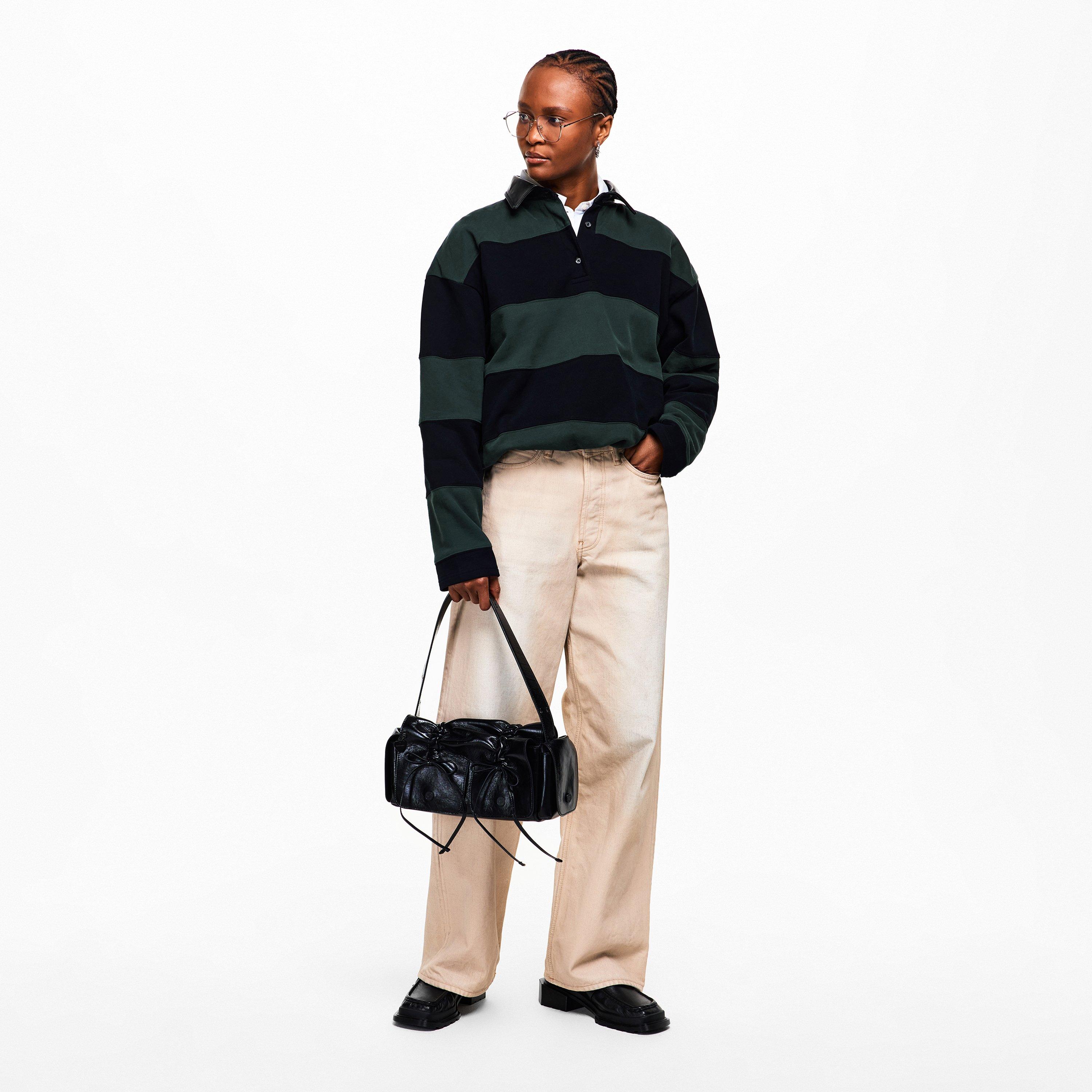 GRN BLK - Acne Studios - Women's Long Sleeve Polo Shirt - 6