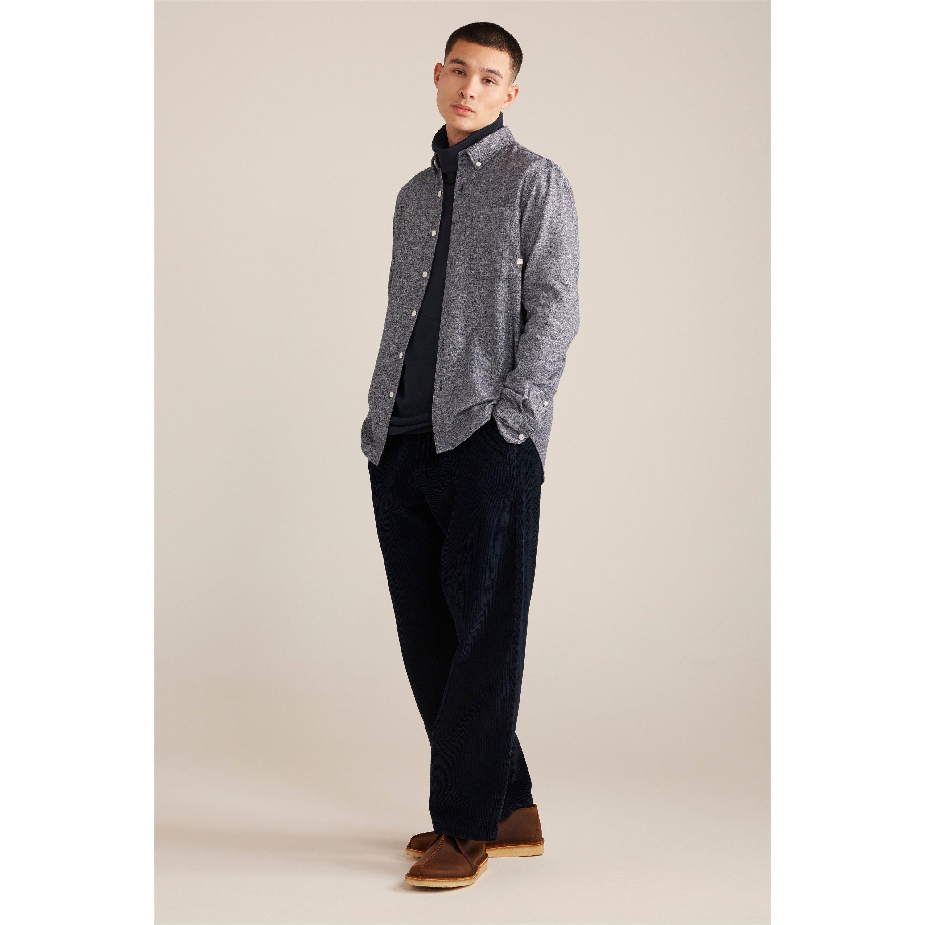 True Navy - Farah - Men's Greenport Corduroy Trousers - 2