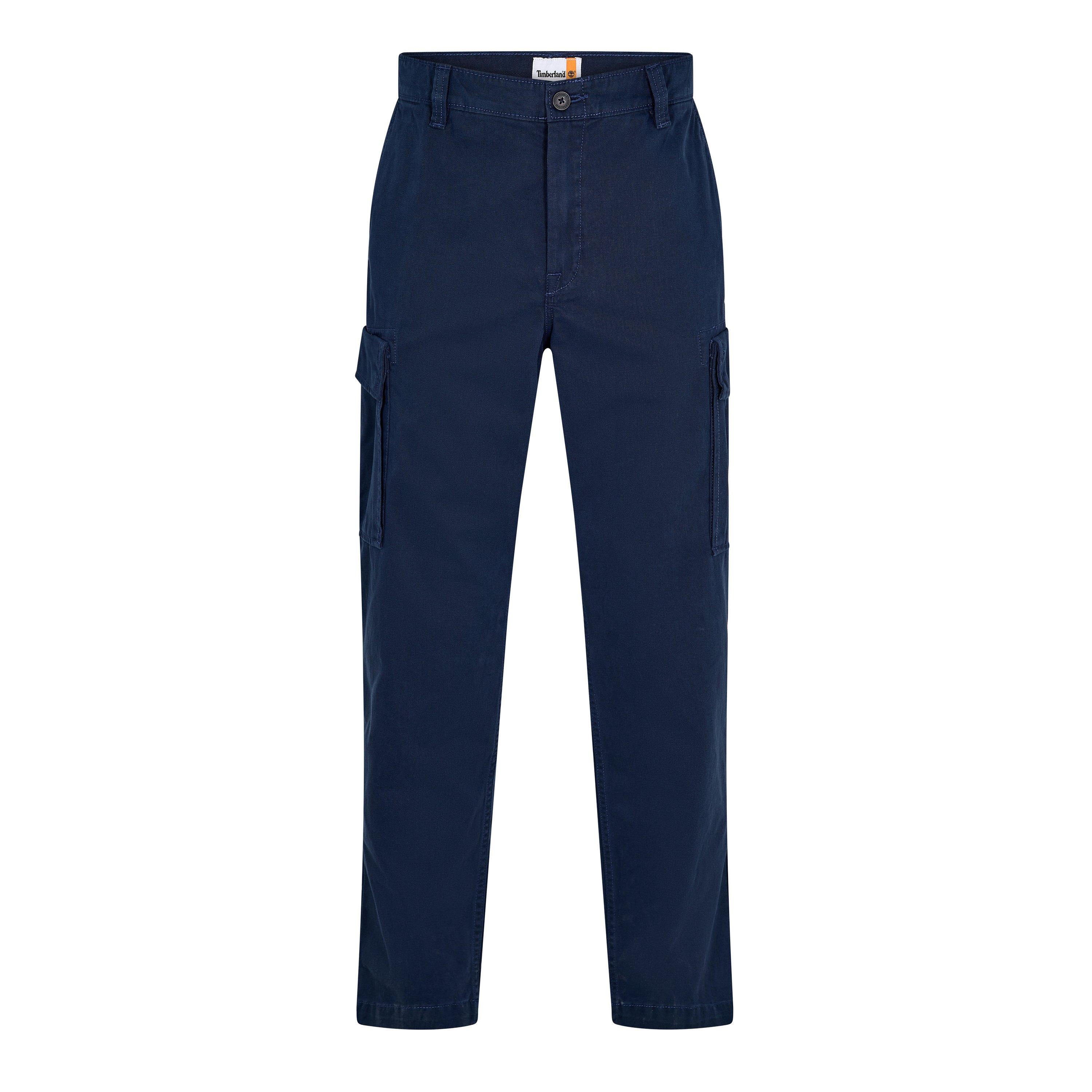 Timberland Men's Twill Cargo Trousers - Dark Sapphire - 40