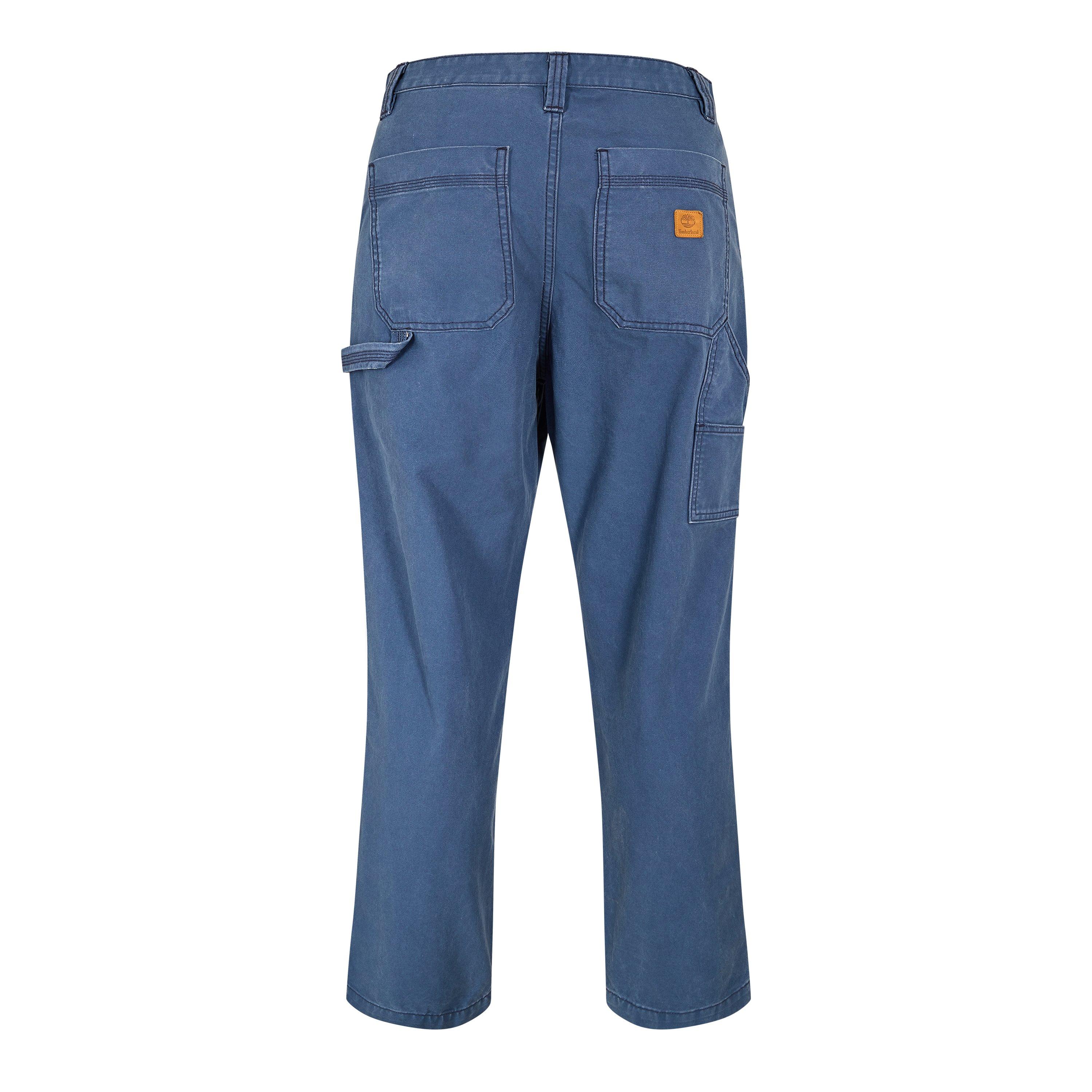 Dark Denim - Timberland - Timberland Rindge Washed Canvas Carpenter Pant - 2