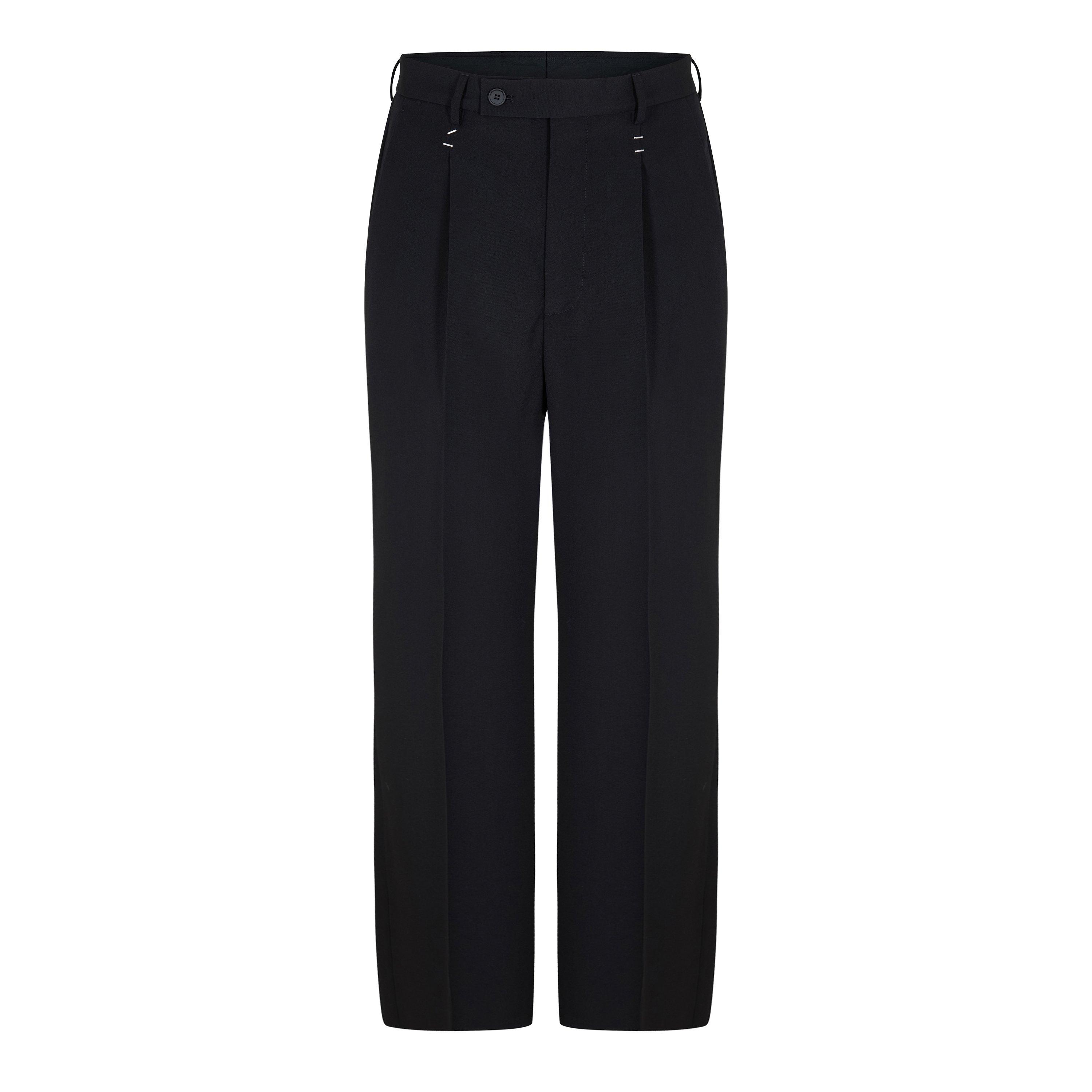 Black - MM6 Maison Margiela - Men's Staple Straight Leg Trousers - 1