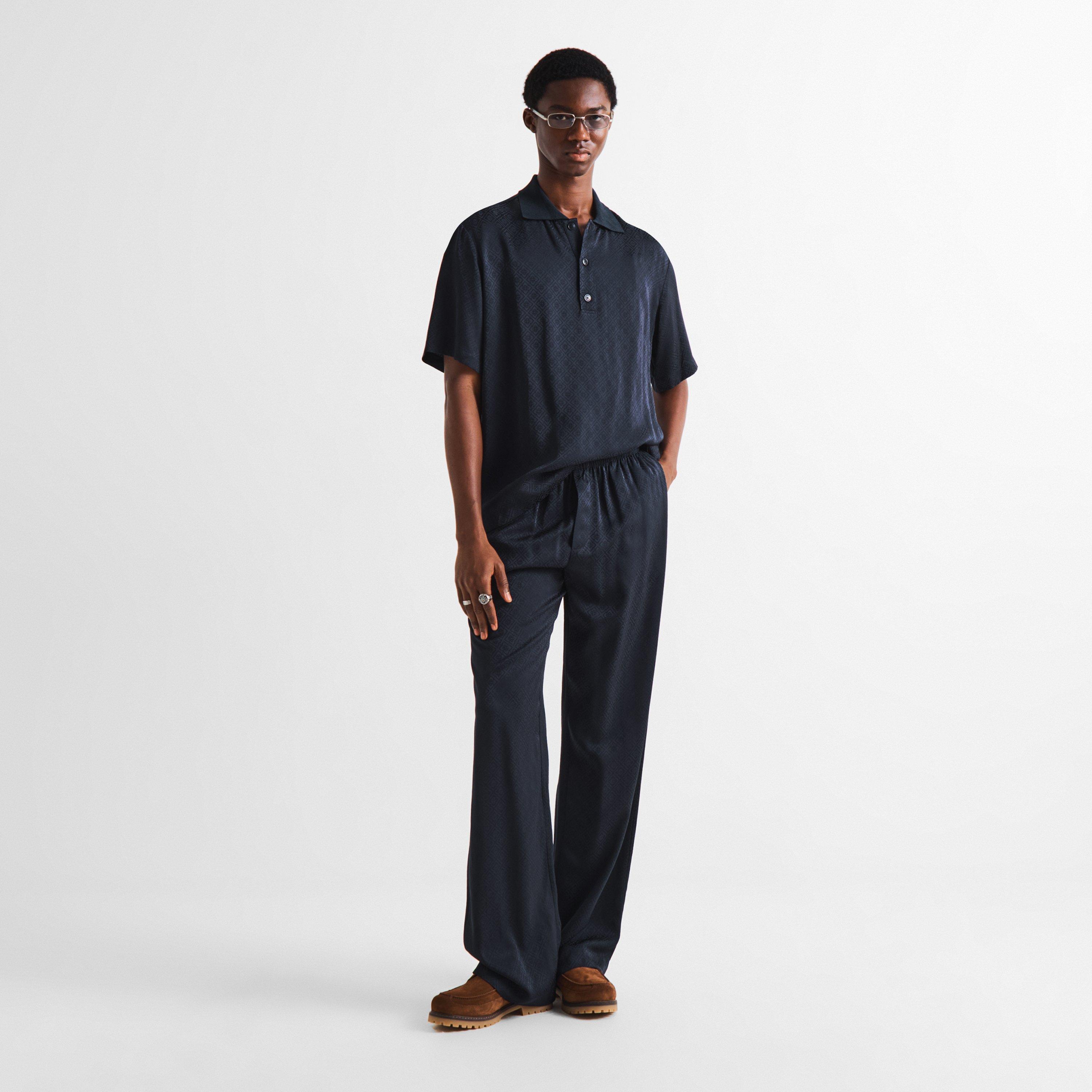 Dark Navy - Casablanca - Casa Mono Silk Trous Sn63 - 6