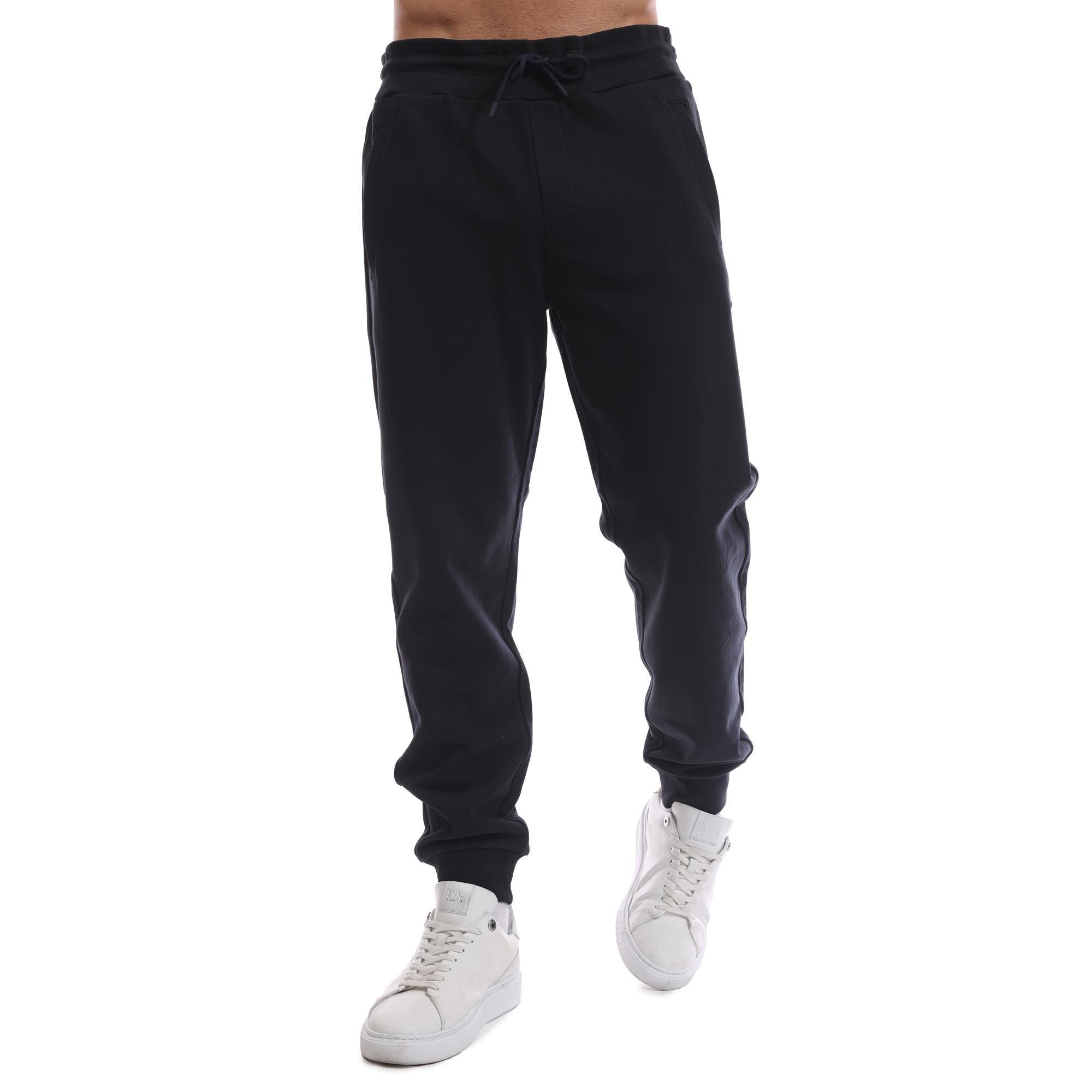 Emporio Armani Men's Straight Leg Trousers - Blu Navy