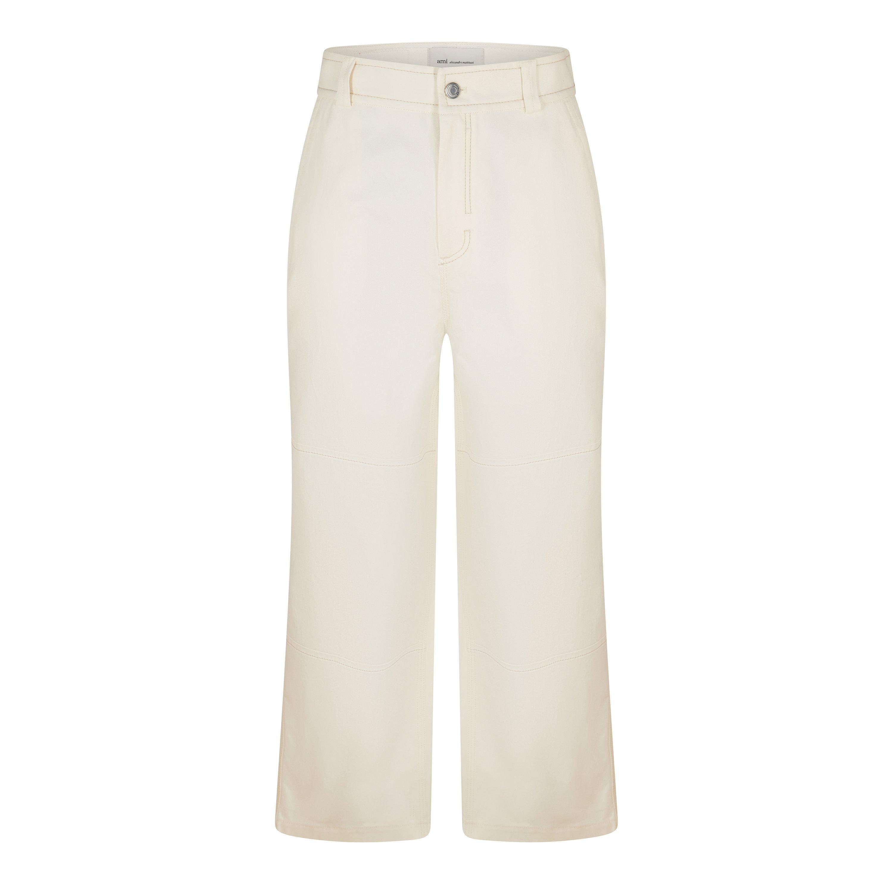 White Cream - Ami Paris - Ami Worker Pant Sn62 - 1