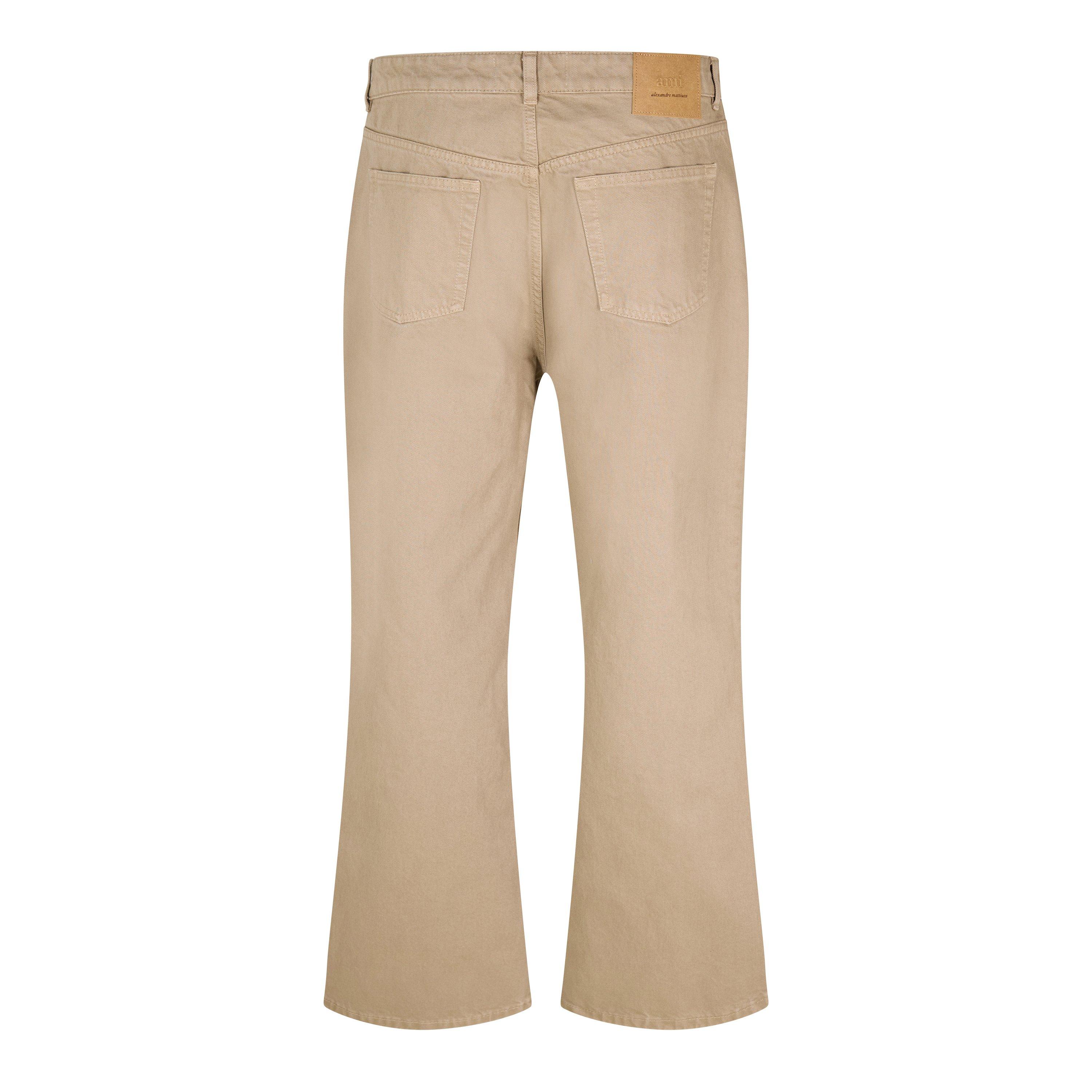 Beige - Ami Paris - Men's Straight Leg Trousers - 2