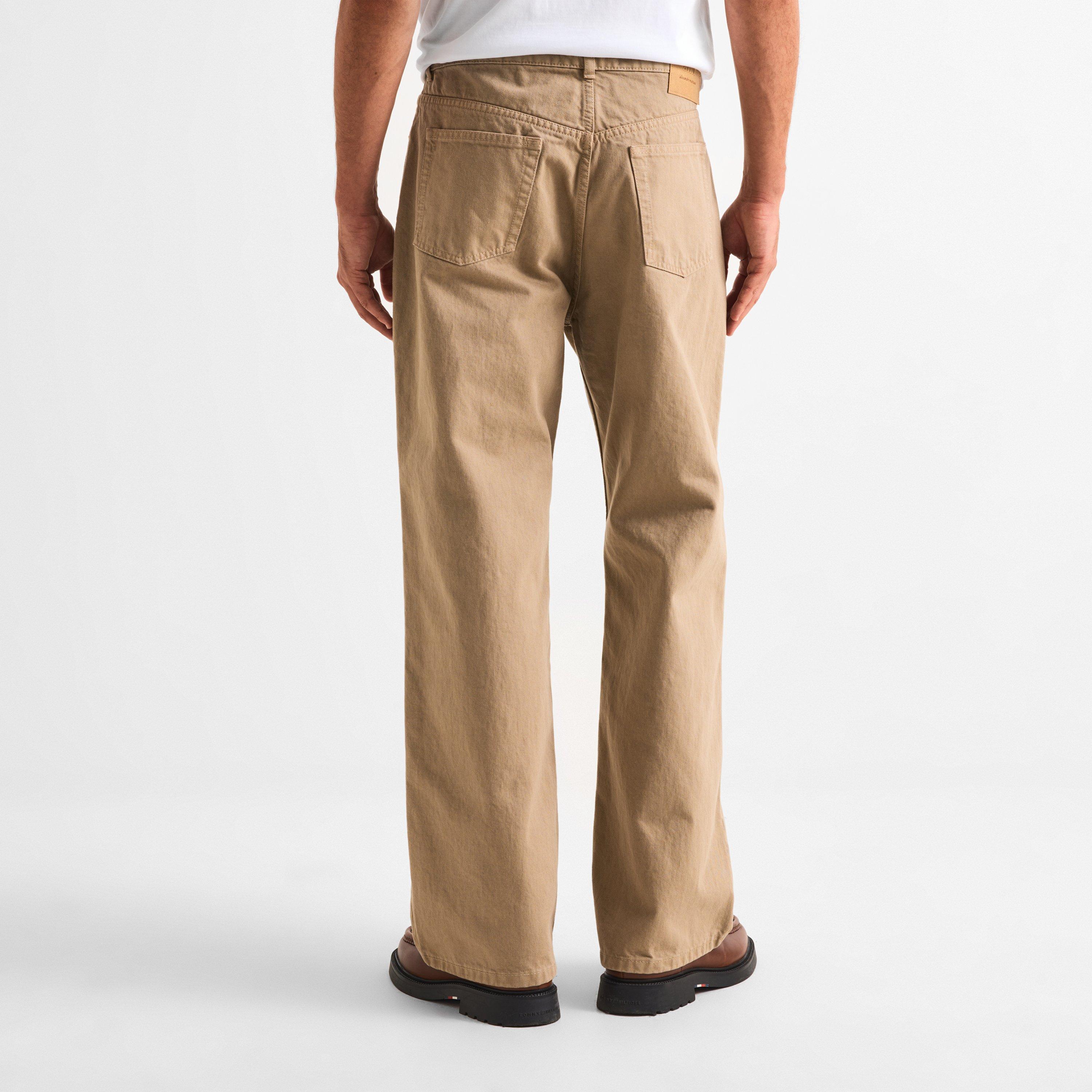 Beige - Ami Paris - Men's Straight Leg Trousers - 4