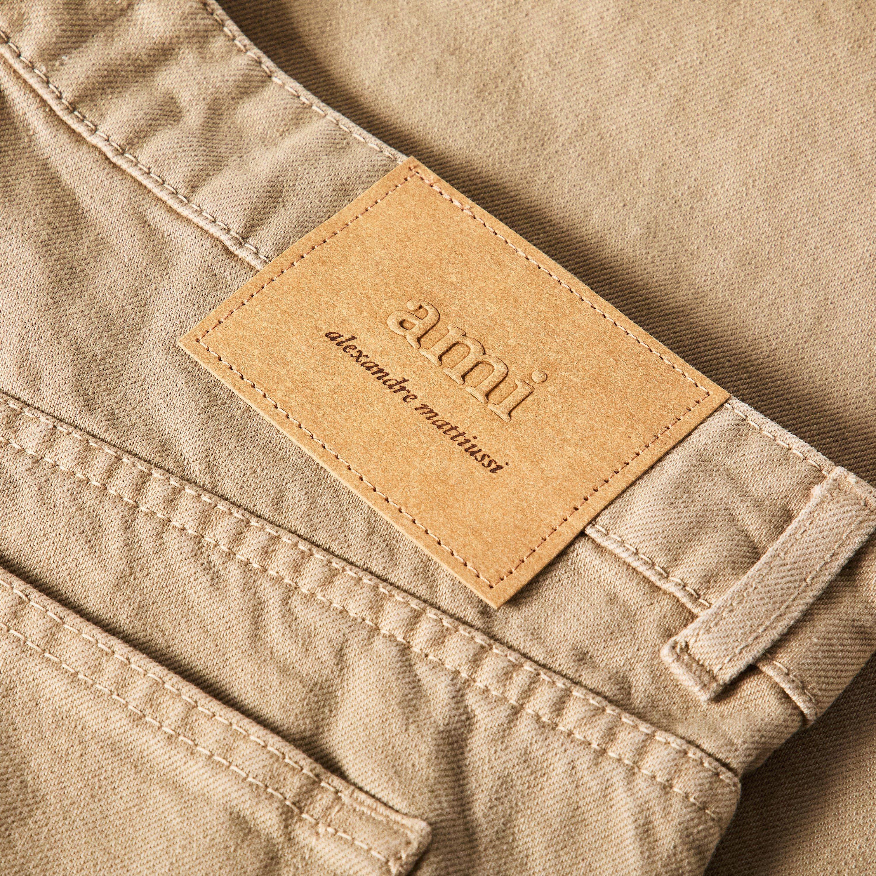 Beige - Ami Paris - Men's Straight Leg Trousers - 3