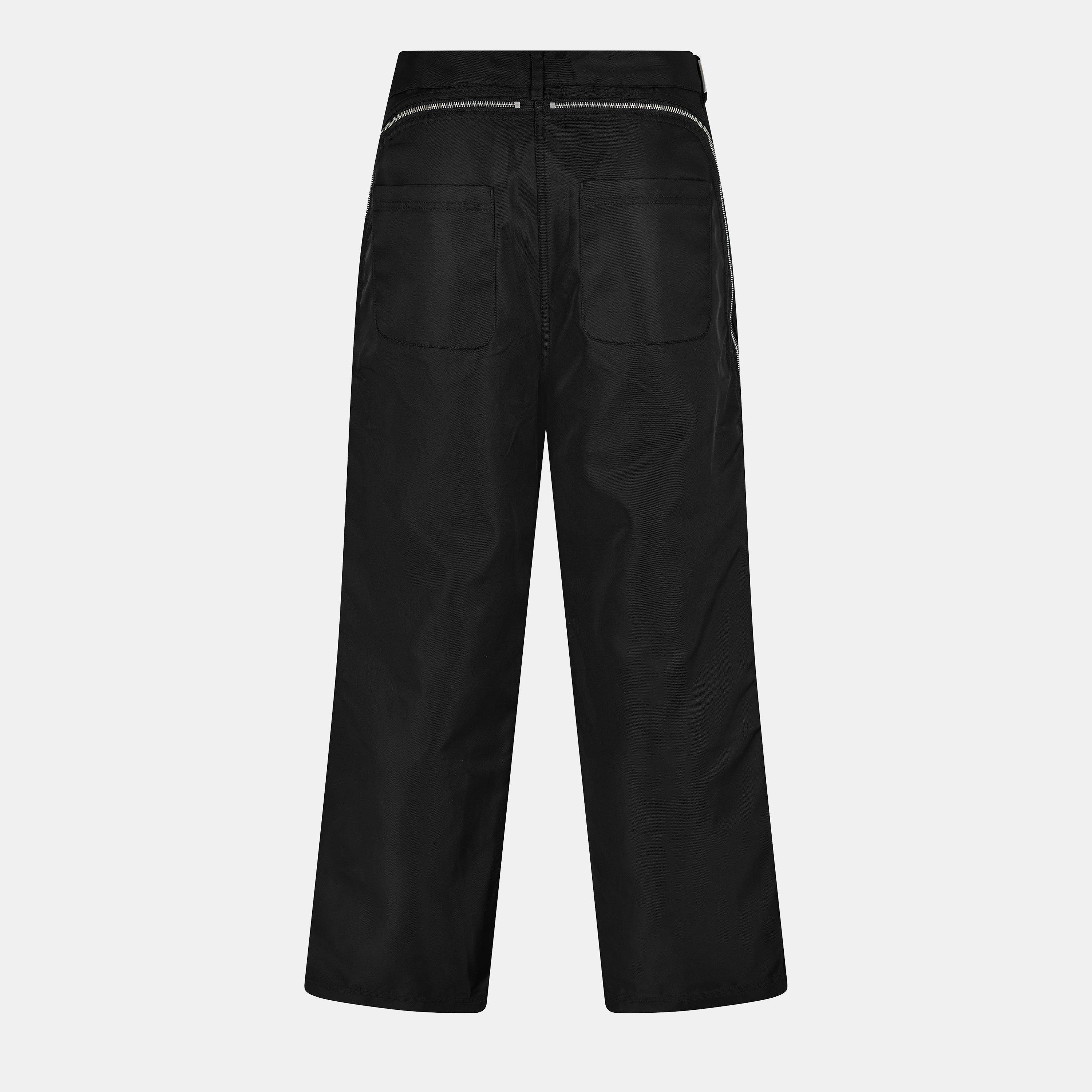Jet Black - Represent - Men's Zipped Panel Straight Leg Trouser - 2