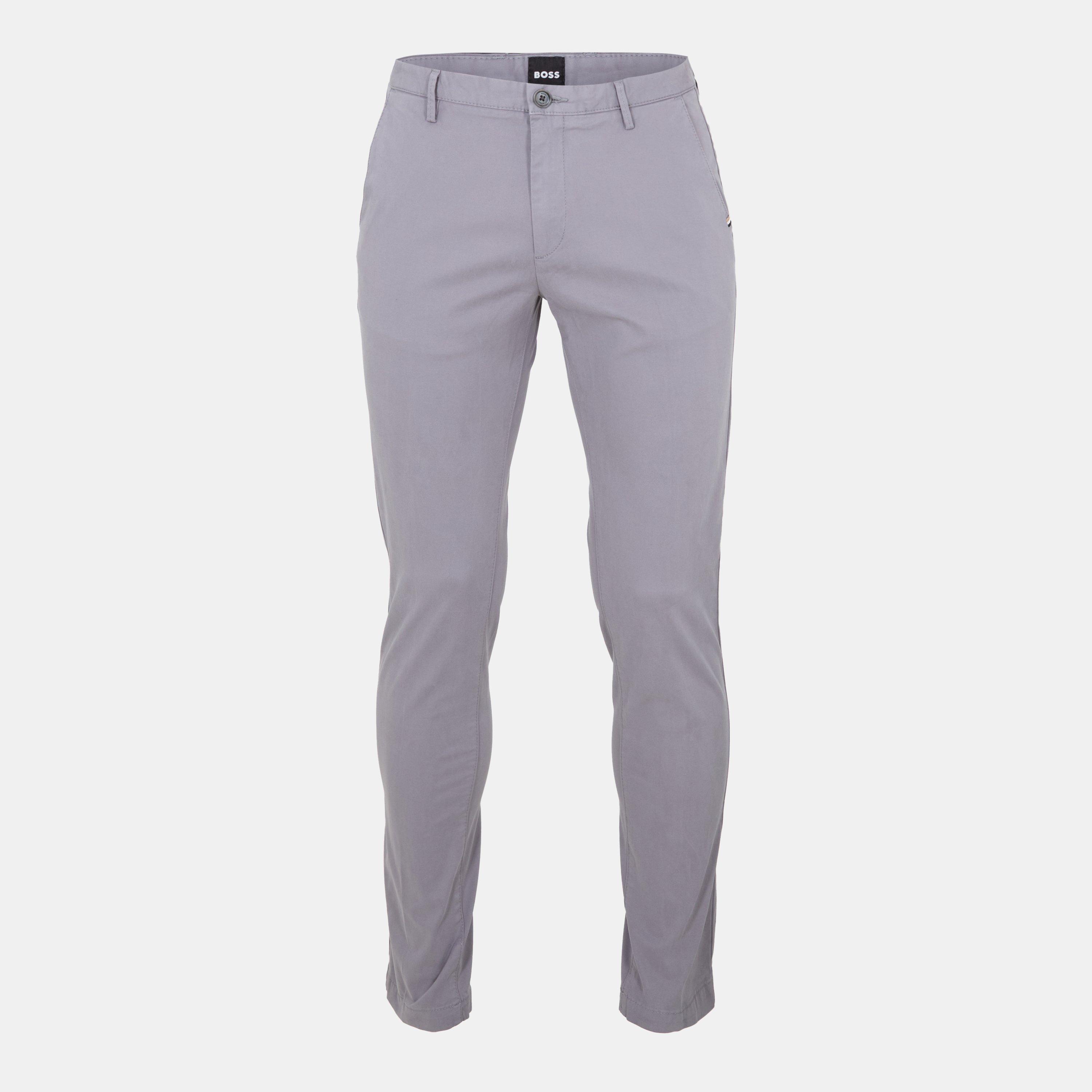 Boss Men's Straight Leg Trousers - Dark Grey