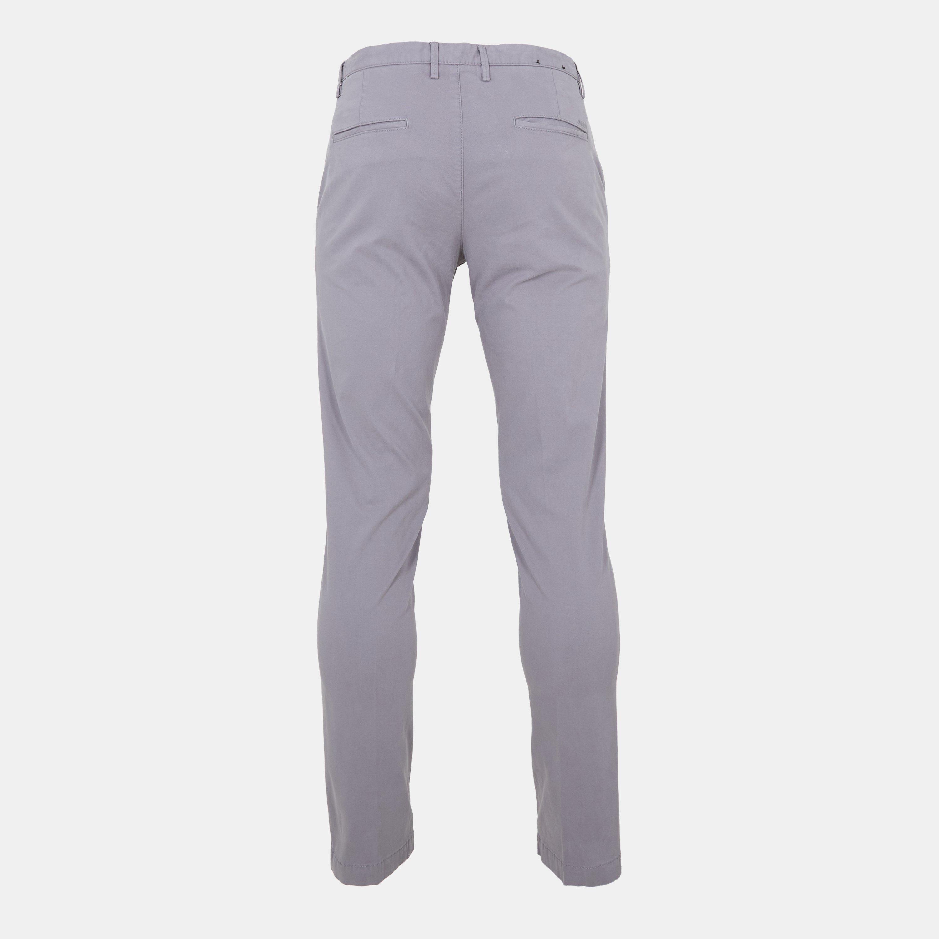 Dark Grey - Boss - Men's Straight Leg Trousers - 2