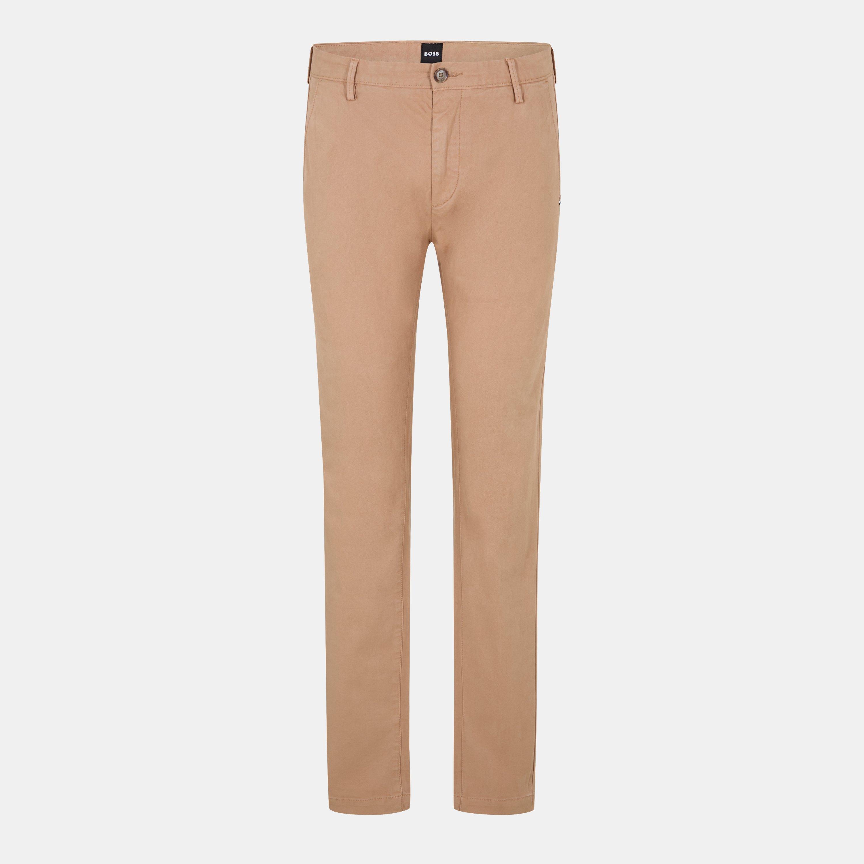 Boss Men's Straight Leg Trousers - Light Beige - 30W R