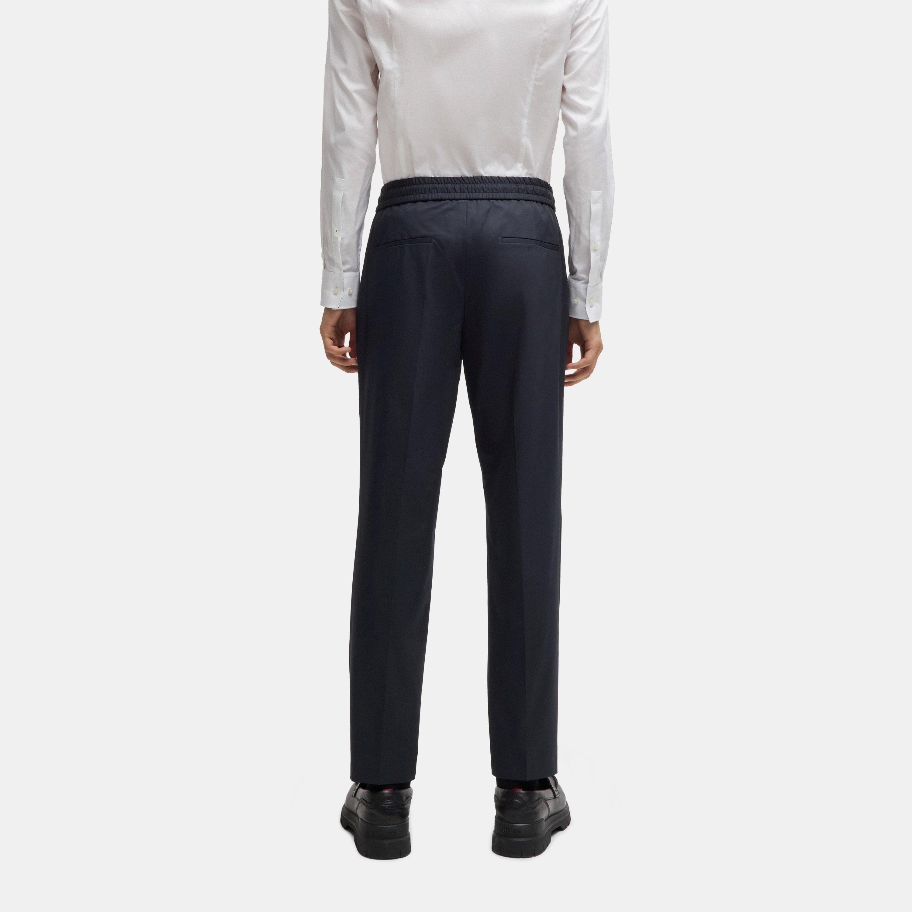 Dark Blue - Hugo - Men's Howard231x Trousers - 3