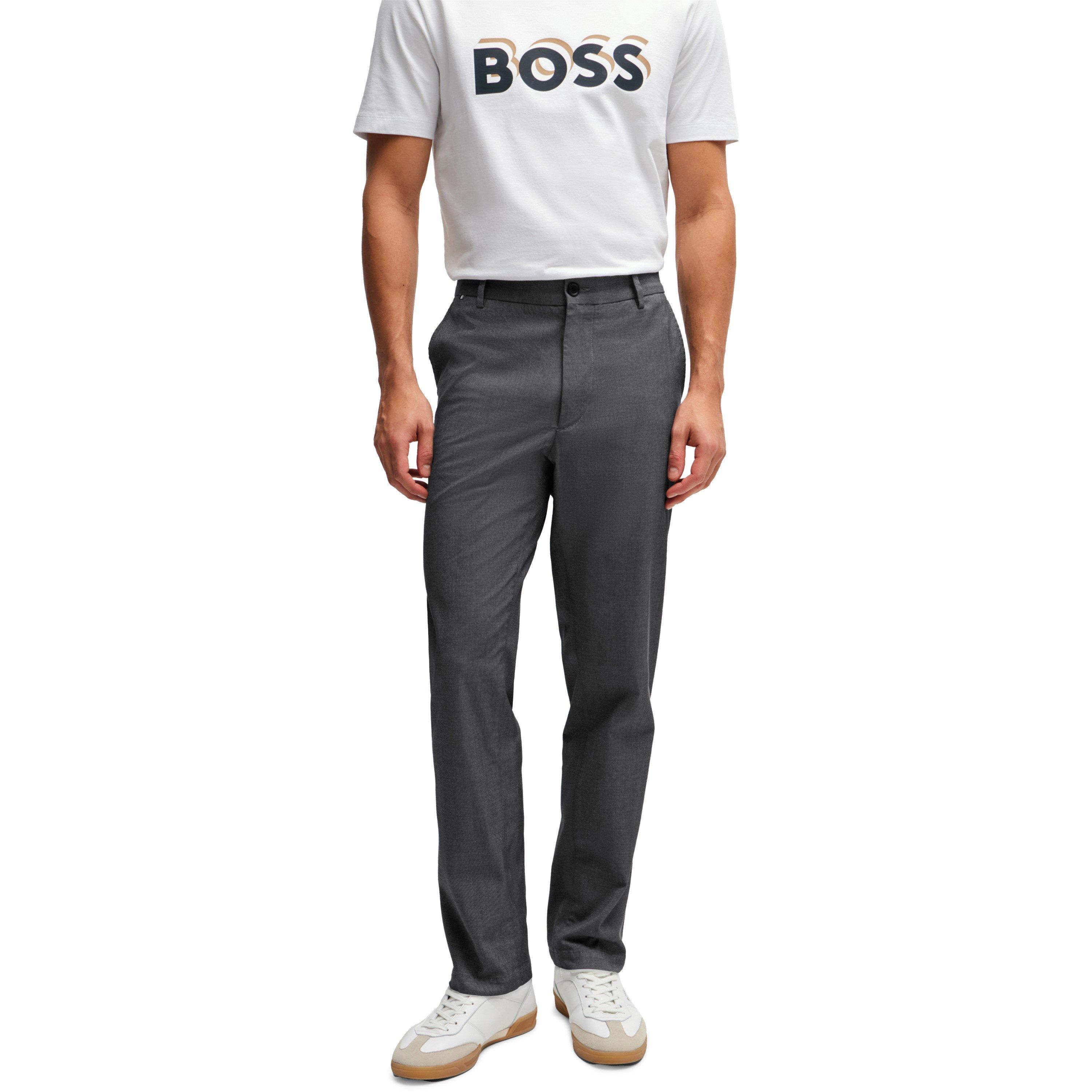 Dark Blue - Boss - Men's Kane L Straight Leg Trousers - 2
