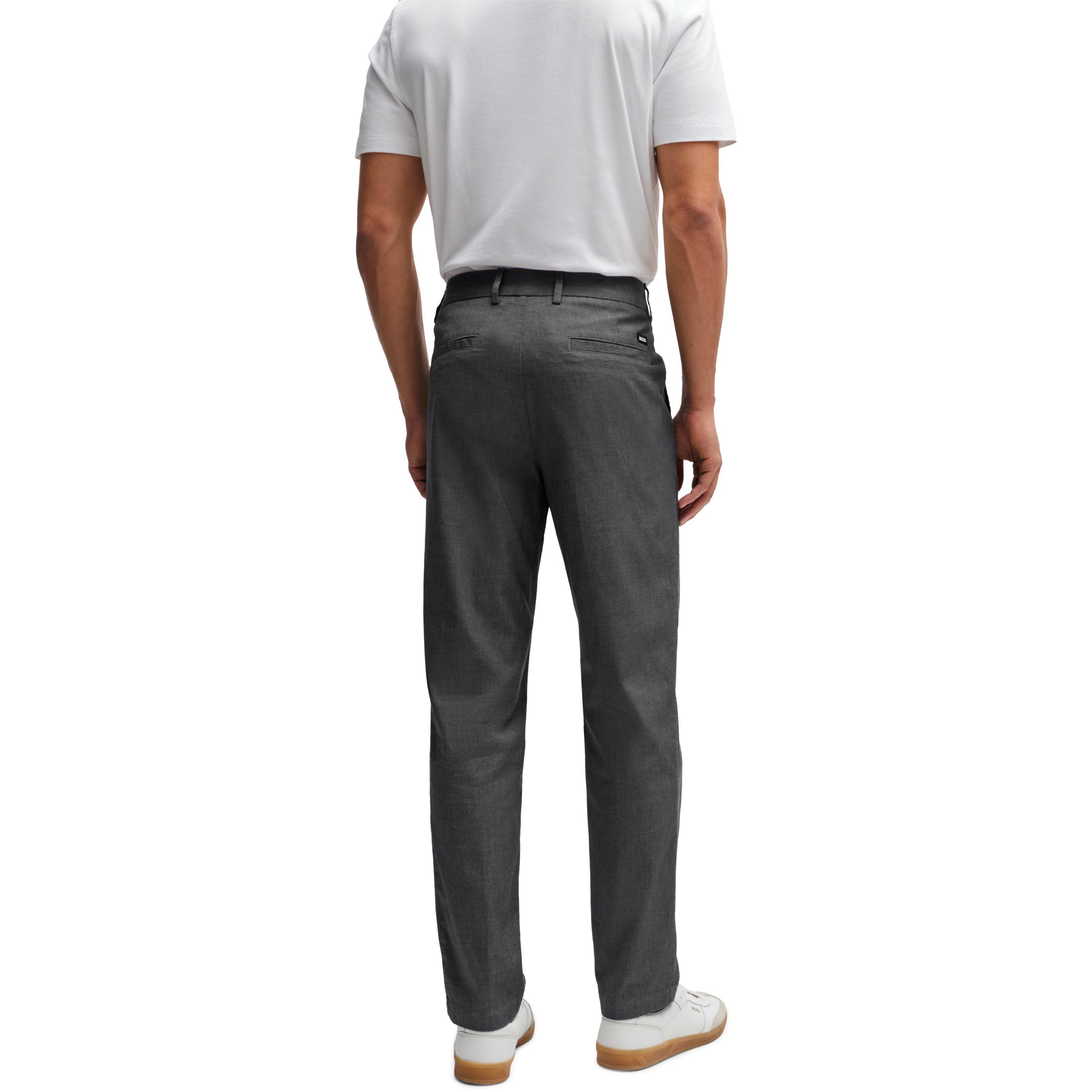 Dark Blue - Boss - Men's Kane L Straight Leg Trousers - 3