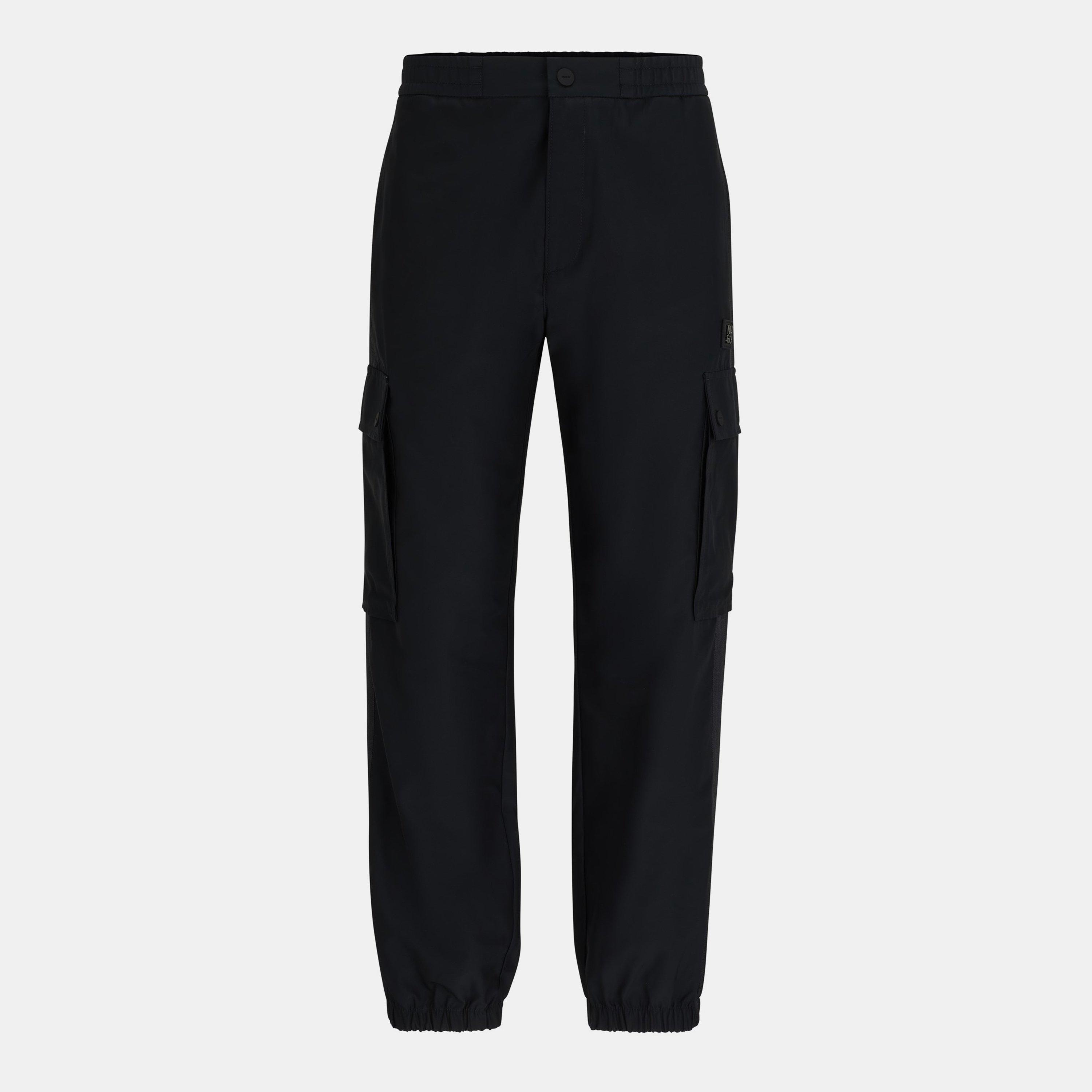 Black - Hugo - Men's Ginto242 Straight Leg Trousers