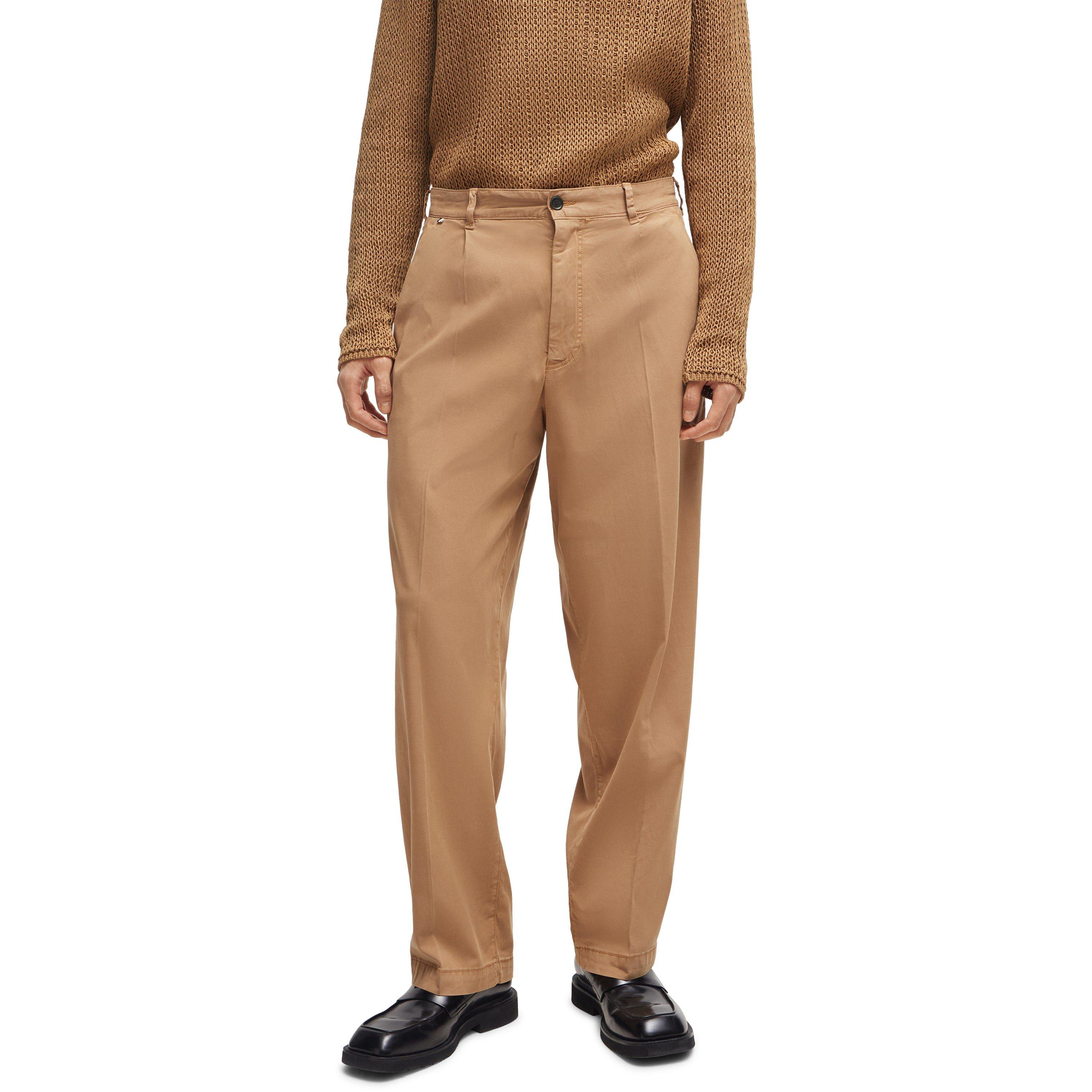 Dark Beige - Boss - Men's Kaiden Straight Leg Trouser - 2