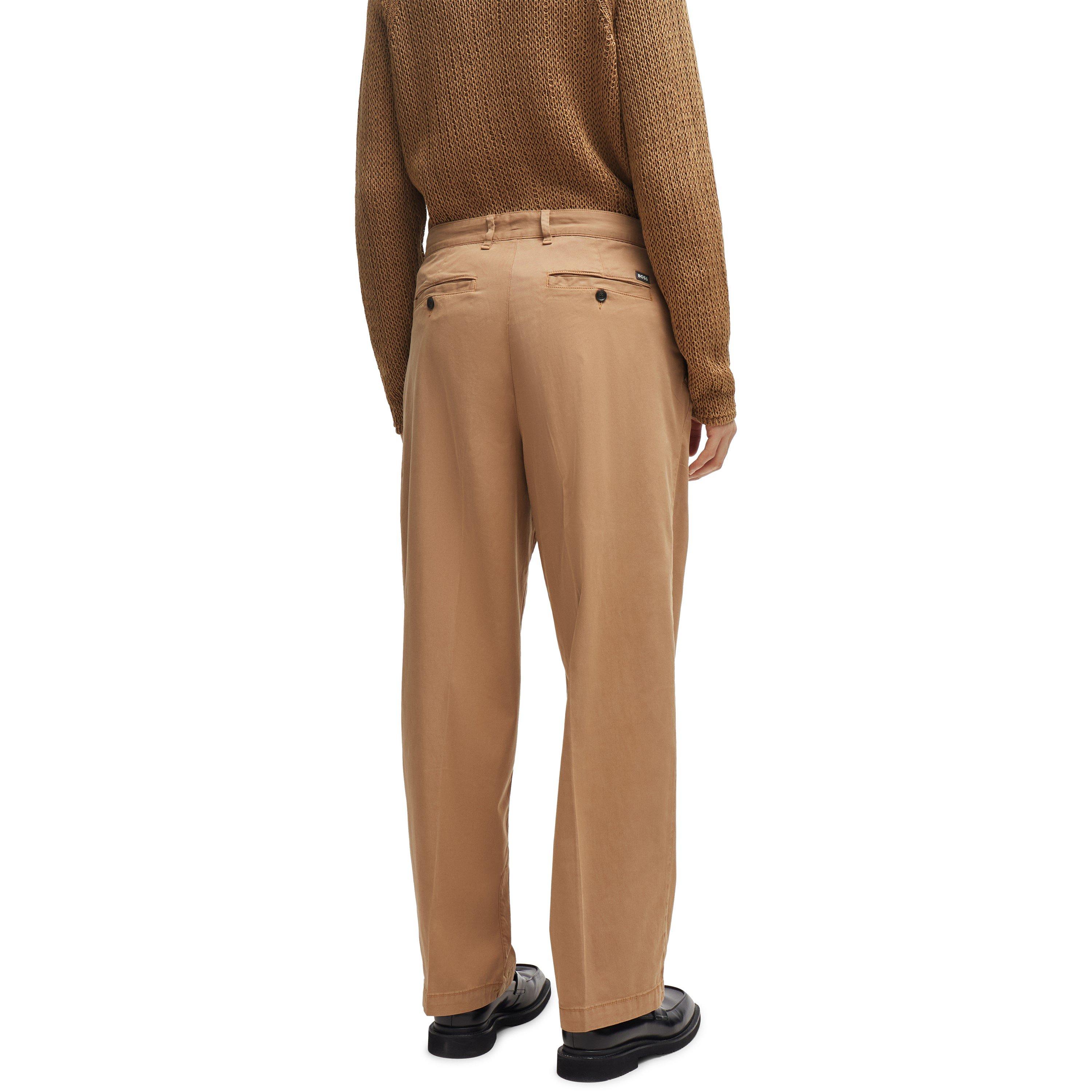 Dark Beige - Boss - Men's Kaiden Straight Leg Trouser - 3