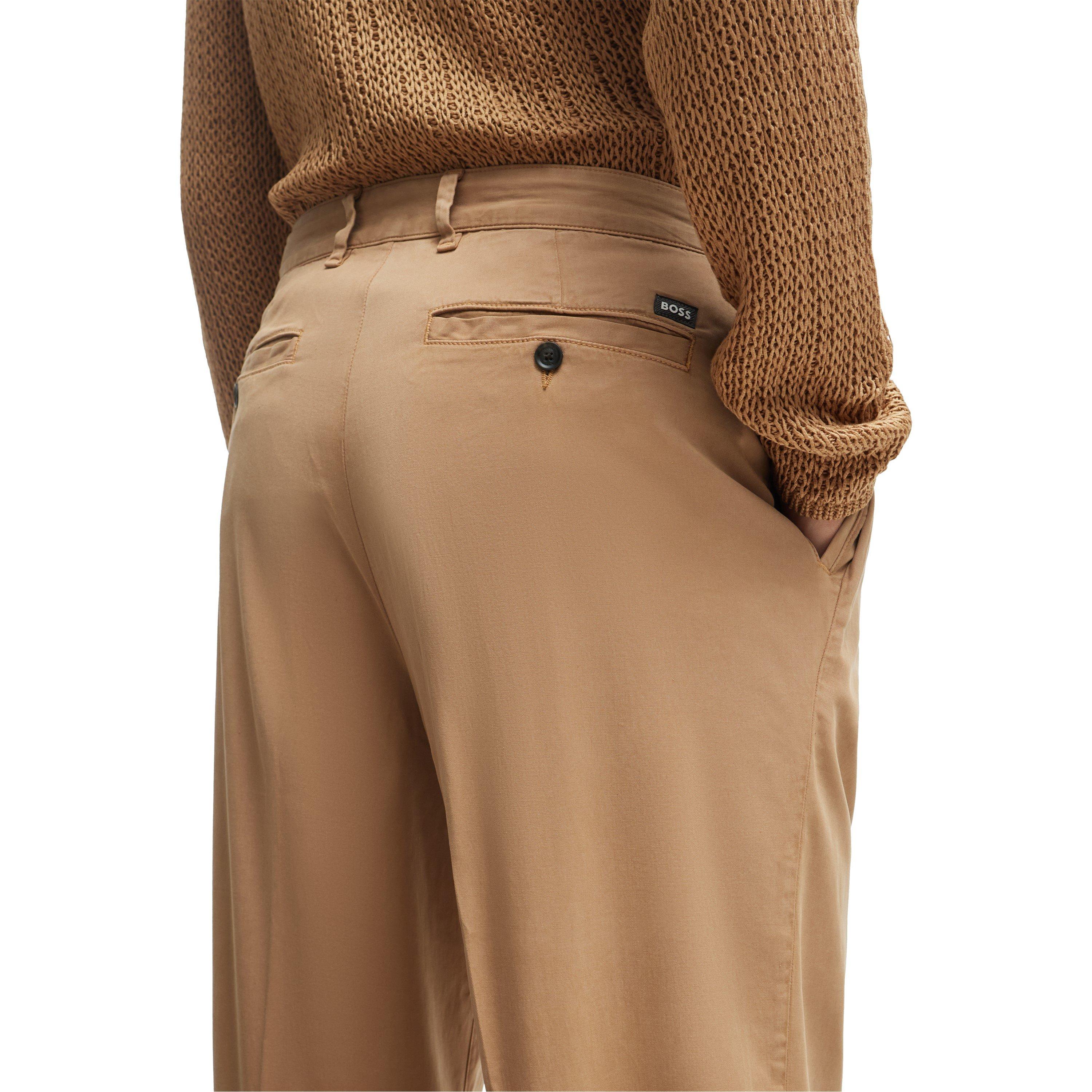 Dark Beige - Boss - Men's Kaiden Straight Leg Trouser - 4