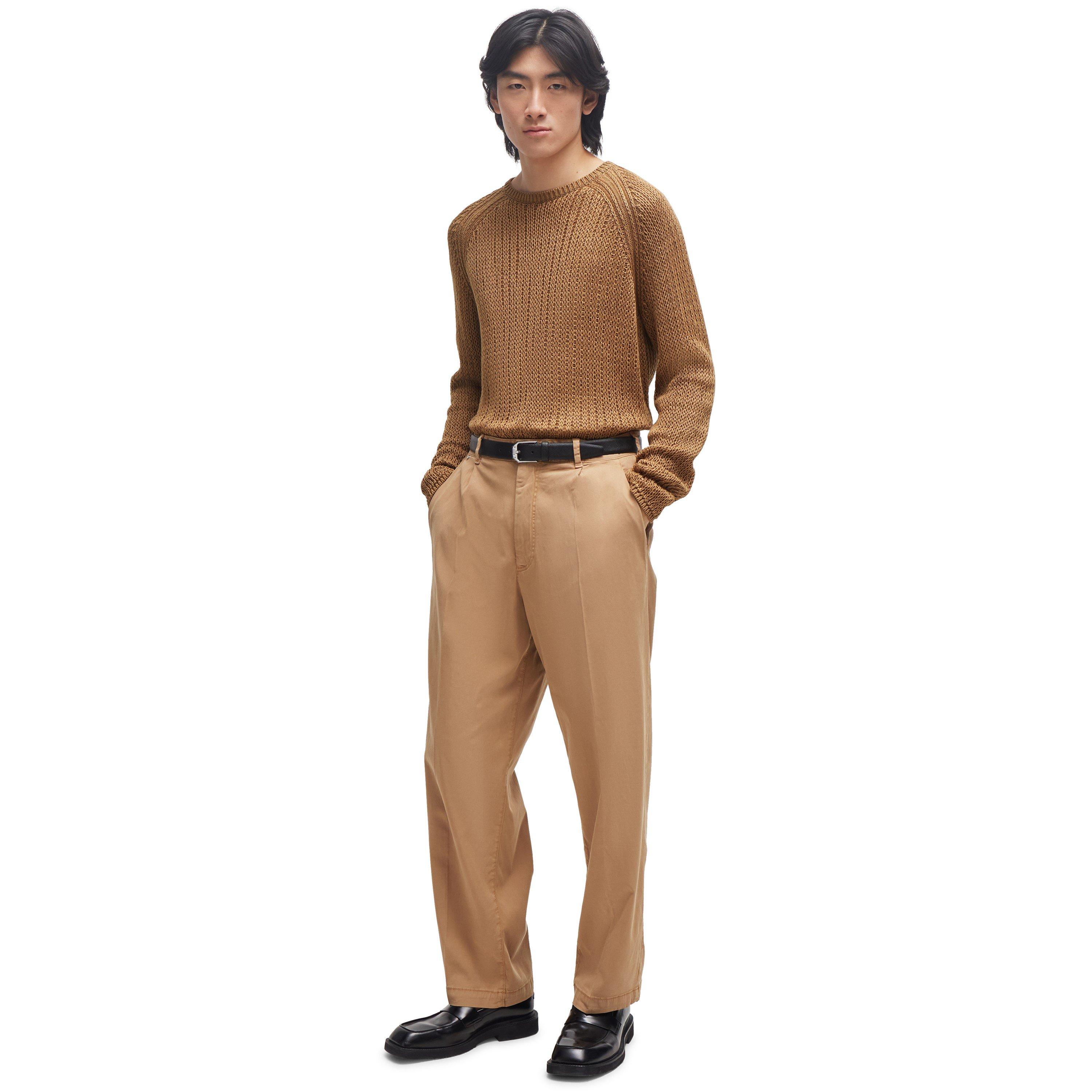 Dark Beige - Boss - Men's Kaiden Straight Leg Trouser - 5