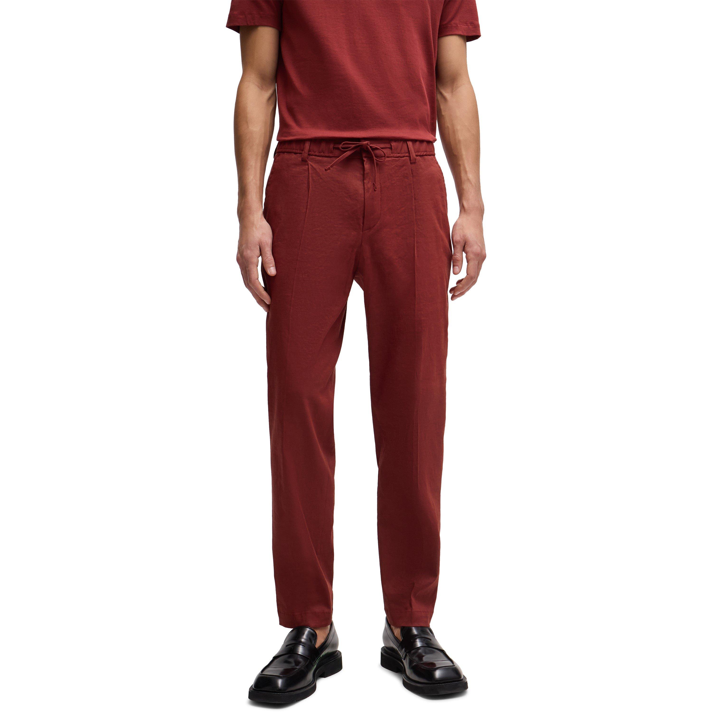 Open Brown - Boss - Men's P Perin Rds Wg Straight Leg Trousers - 2