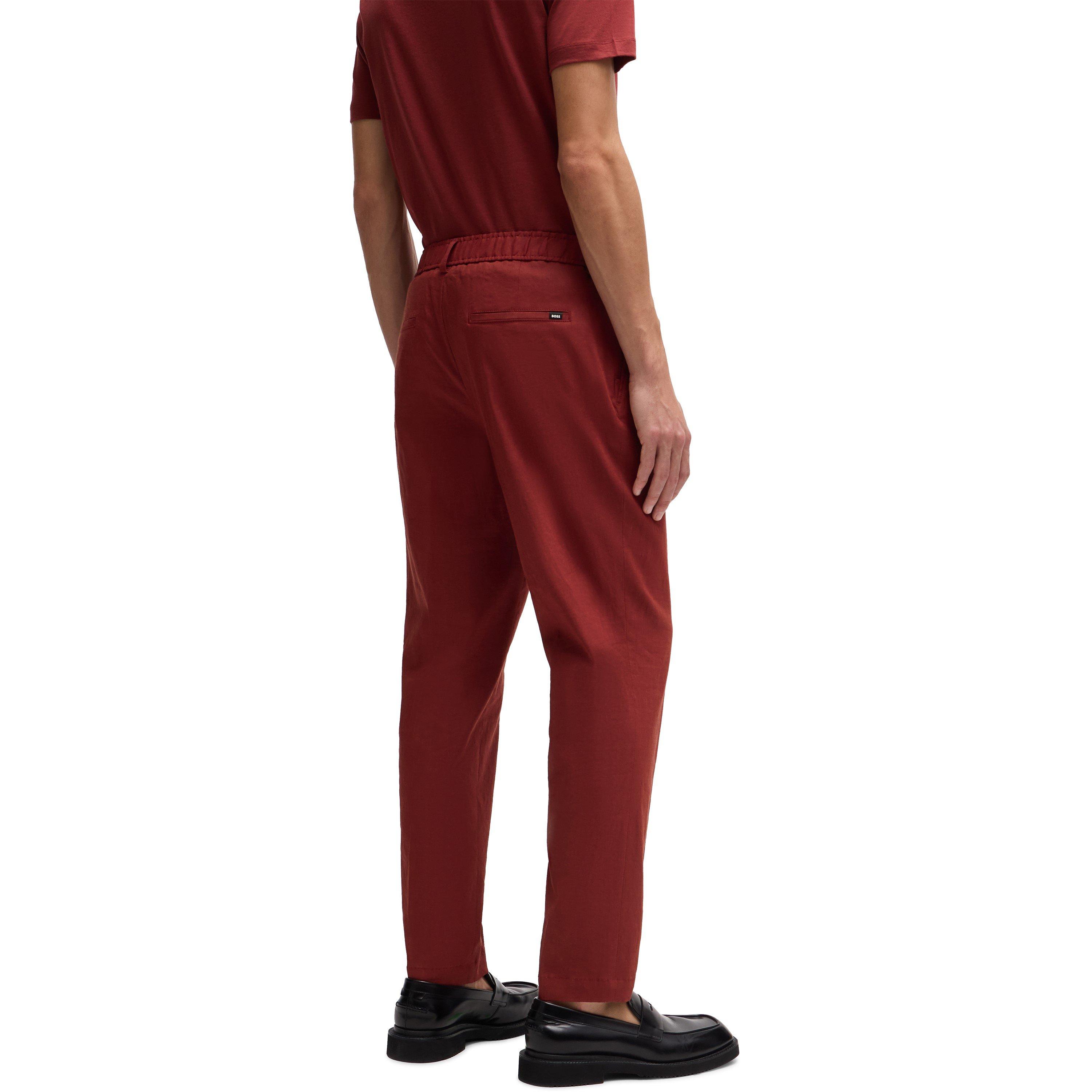 Open Brown - Boss - Men's P Perin Rds Wg Straight Leg Trousers - 3