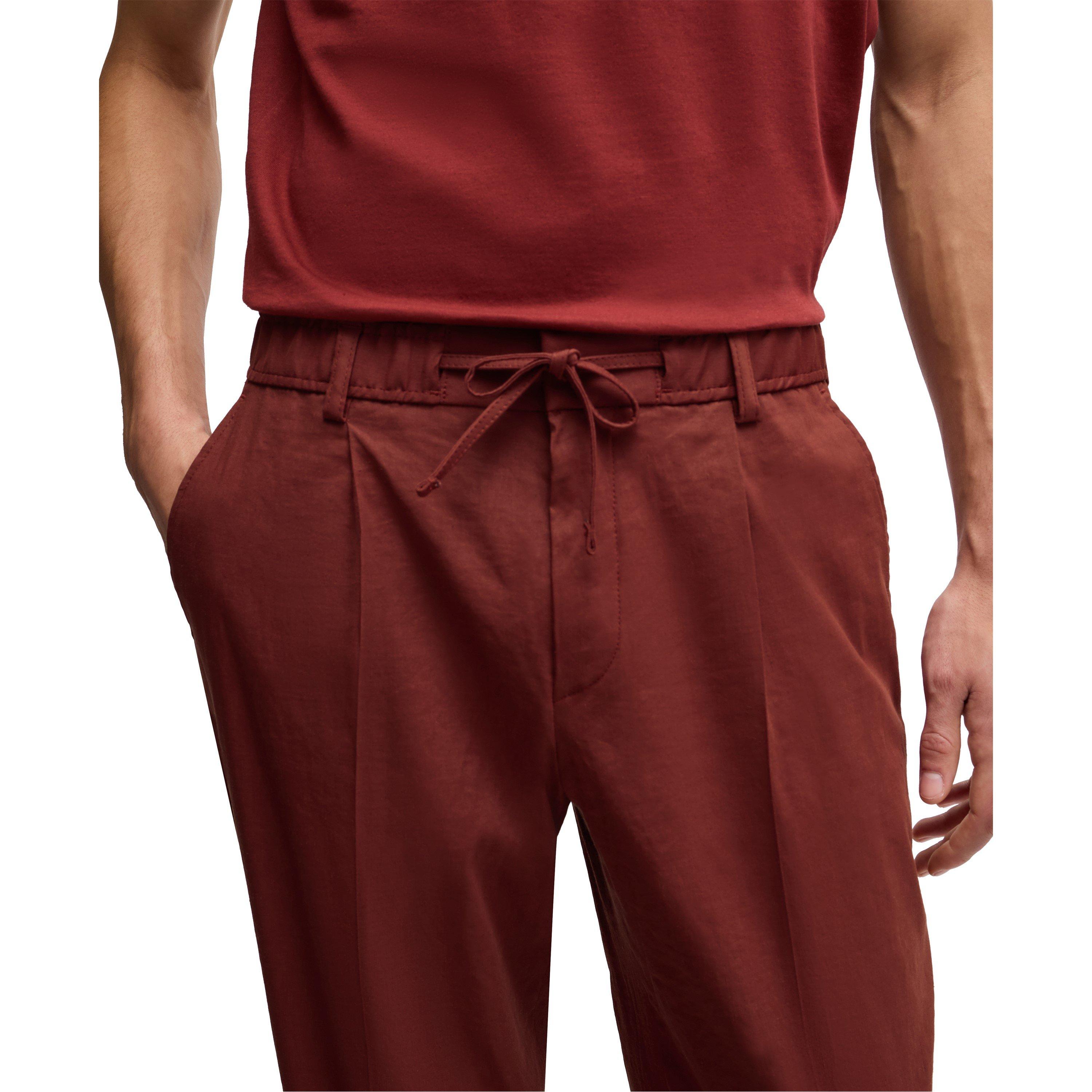 Open Brown - Boss - Men's P Perin Rds Wg Straight Leg Trousers - 4