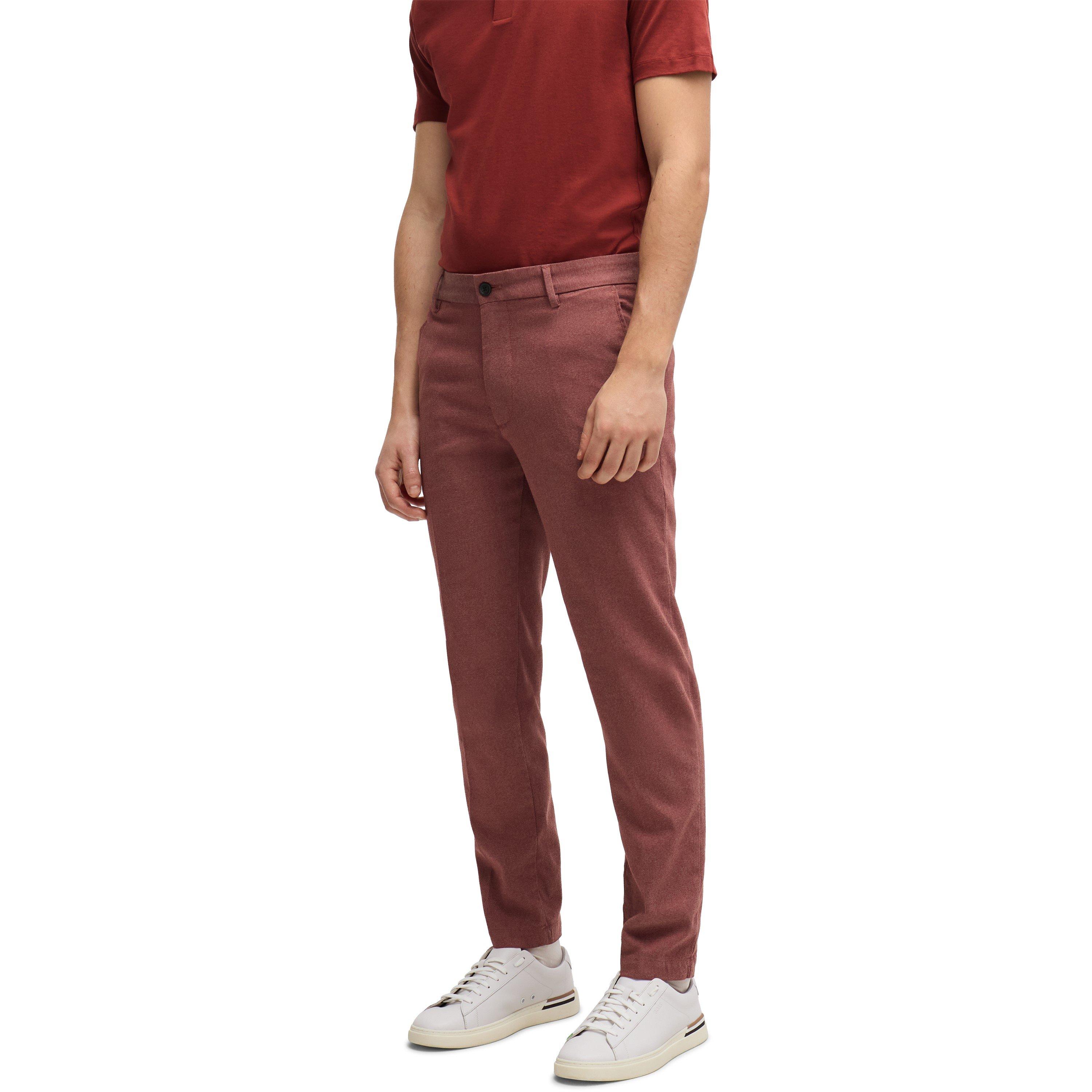 Open Brown - Boss - Men's P Kane Straight Leg Trousers - 2