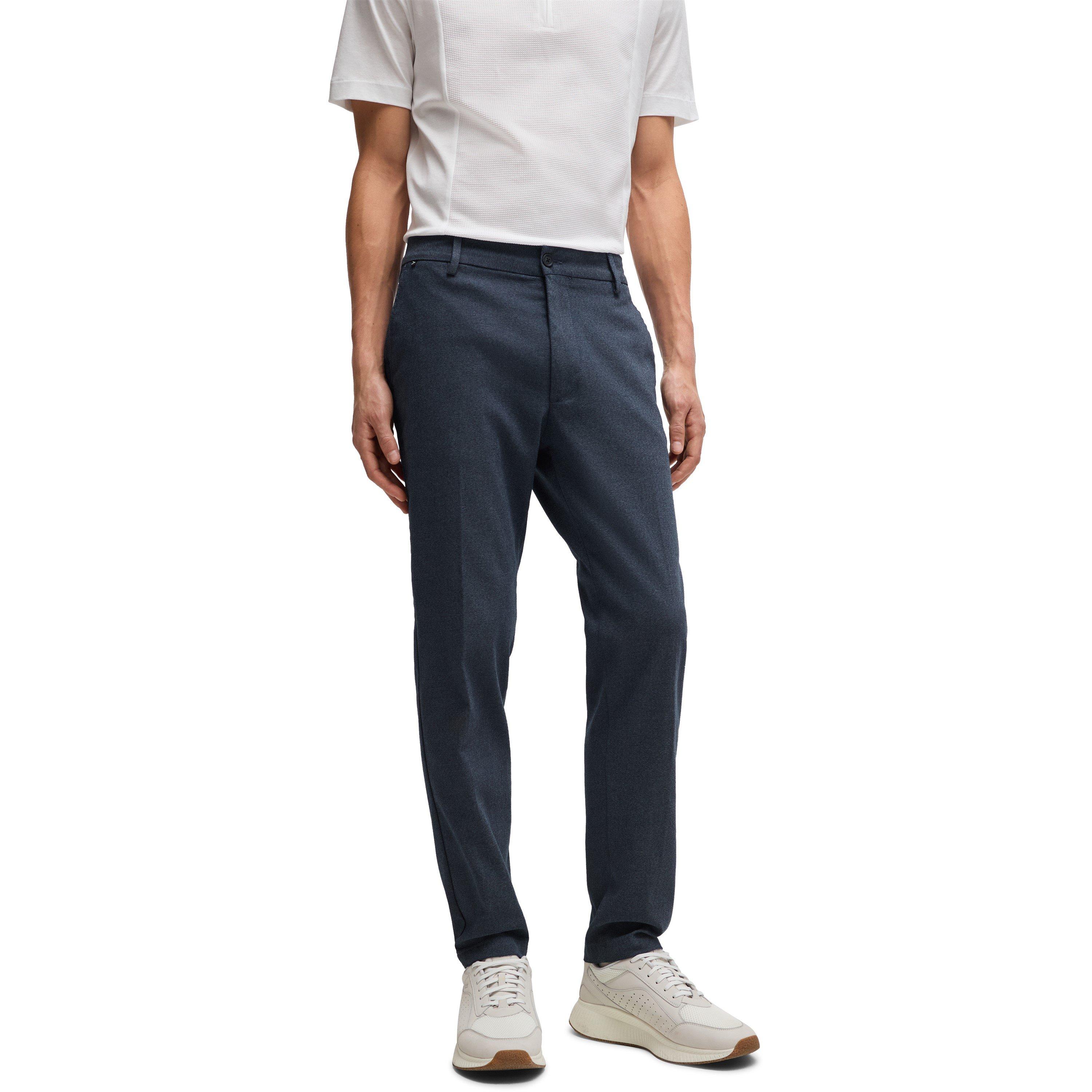 Dark Blue - Boss - Men's P Kane Straight Leg Trousers - 2