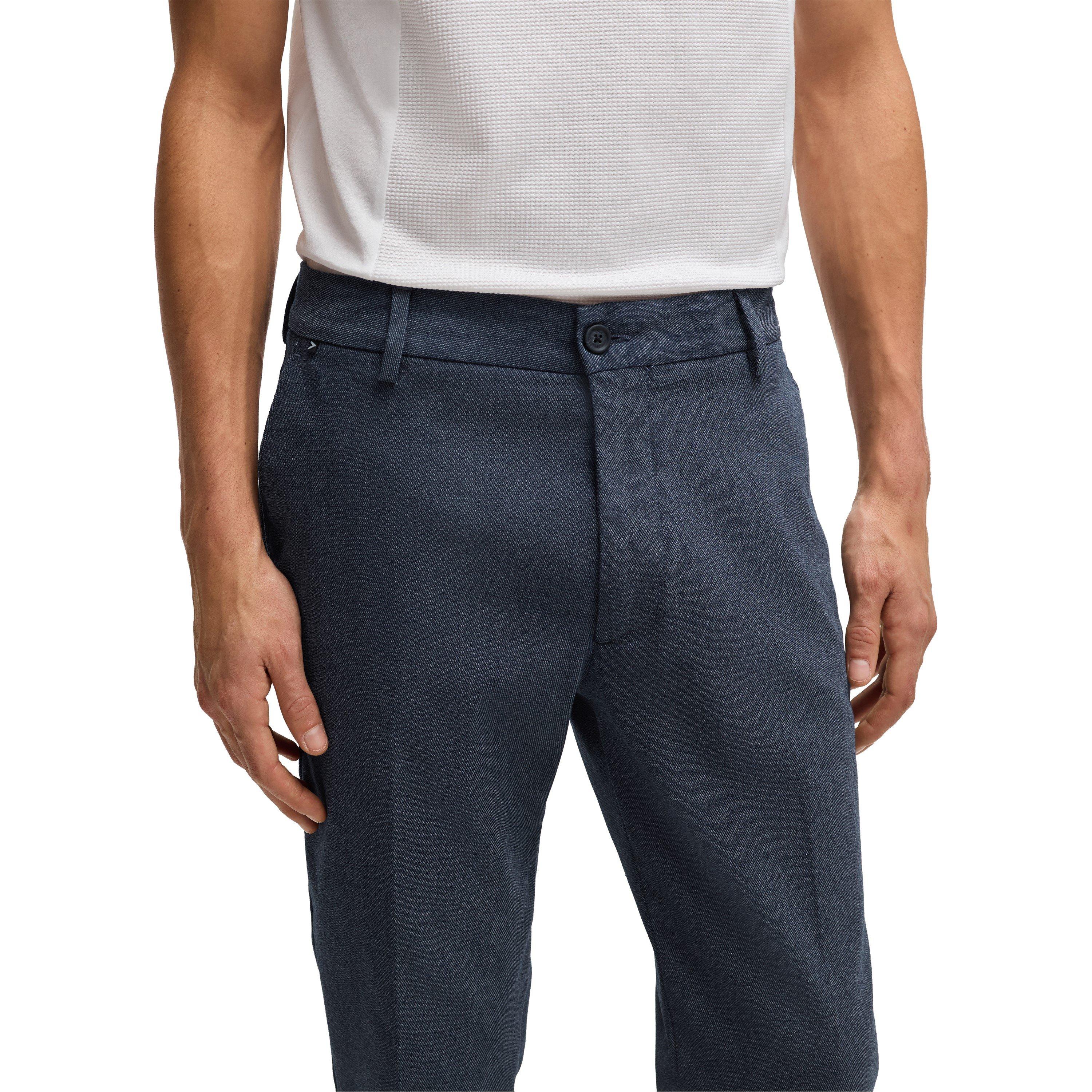 Dark Blue - Boss - Men's P Kane Straight Leg Trousers - 4