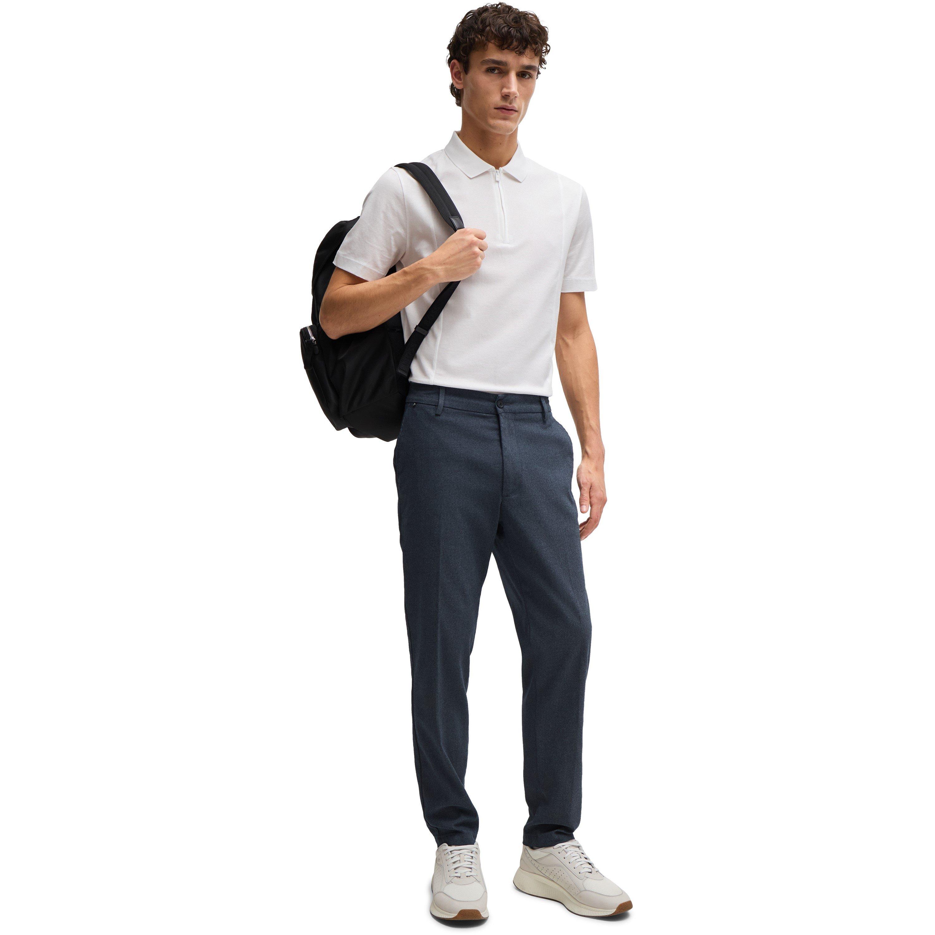 Dark Blue - Boss - Men's P Kane Straight Leg Trousers - 5