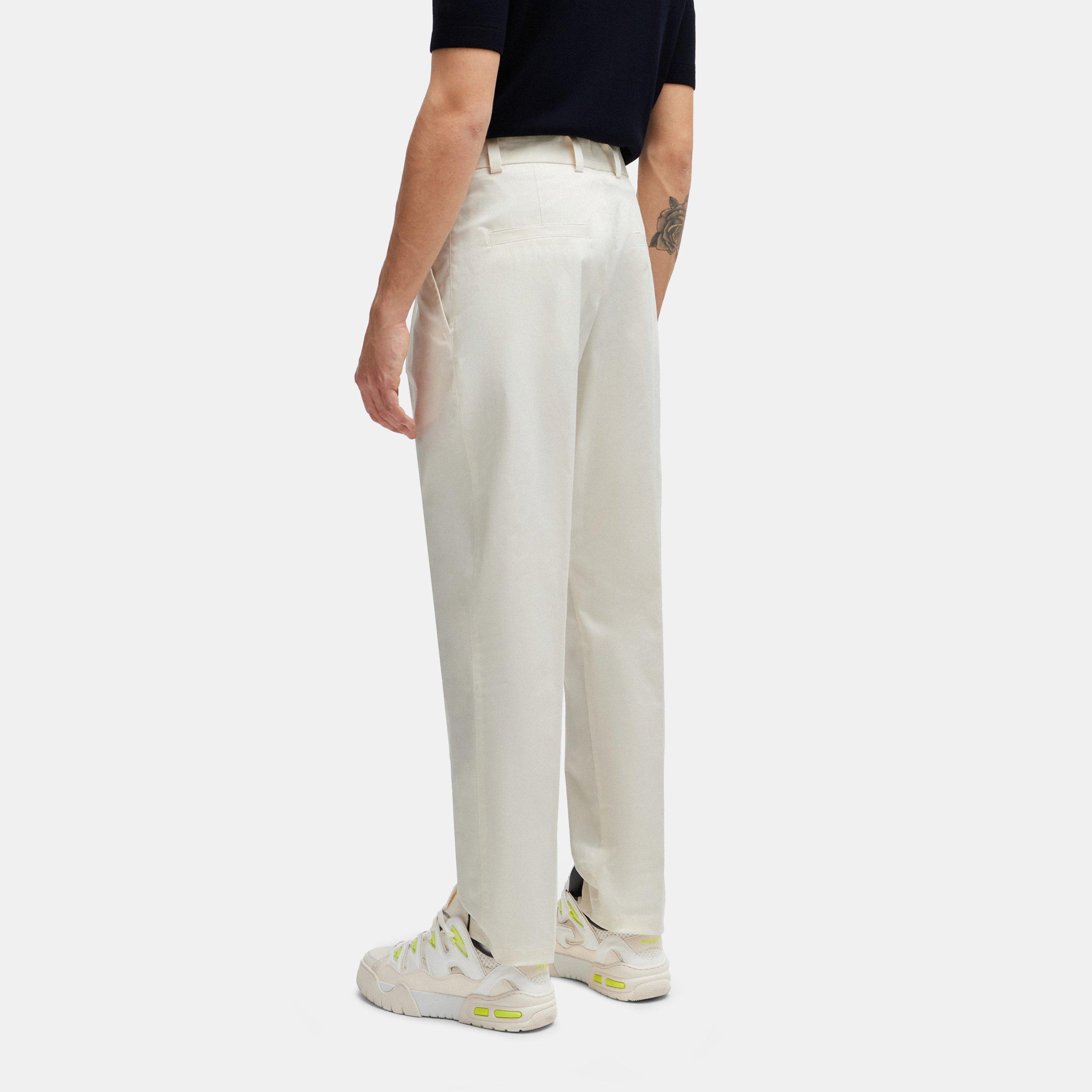 Open White - Hugo - Men's Felix242 D Straight Leg Trousers - 3