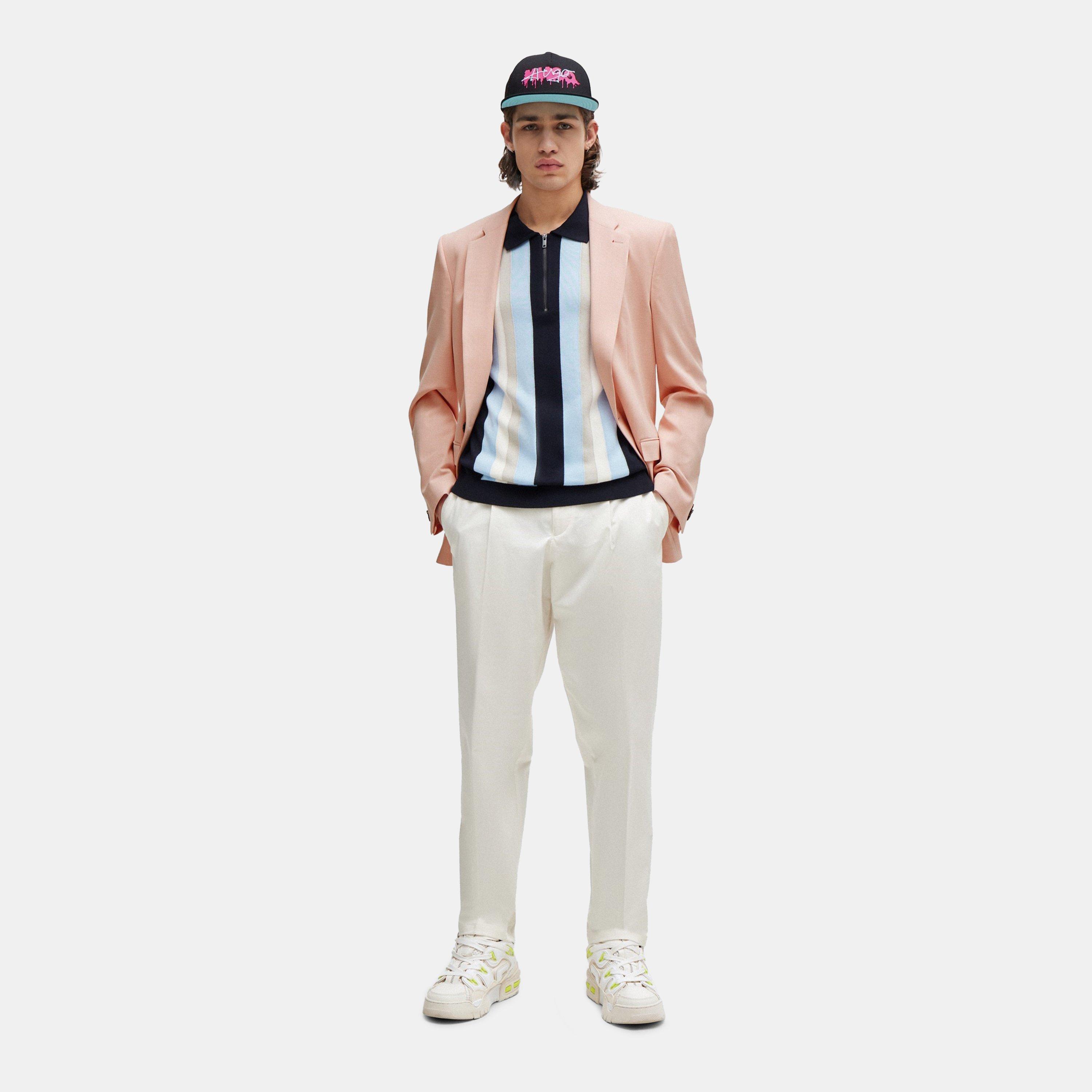 Open White - Hugo - Men's Felix242 D Straight Leg Trousers - 5