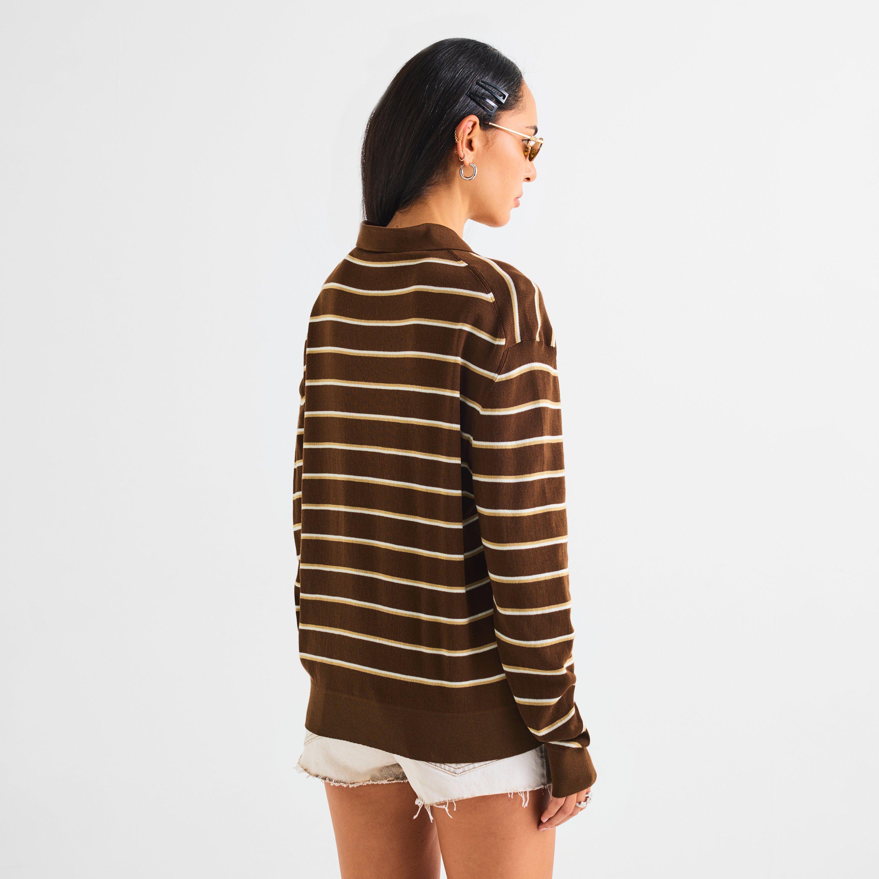Cacao - Miu Miu - Miu Stripe Knit Ld62 - 4