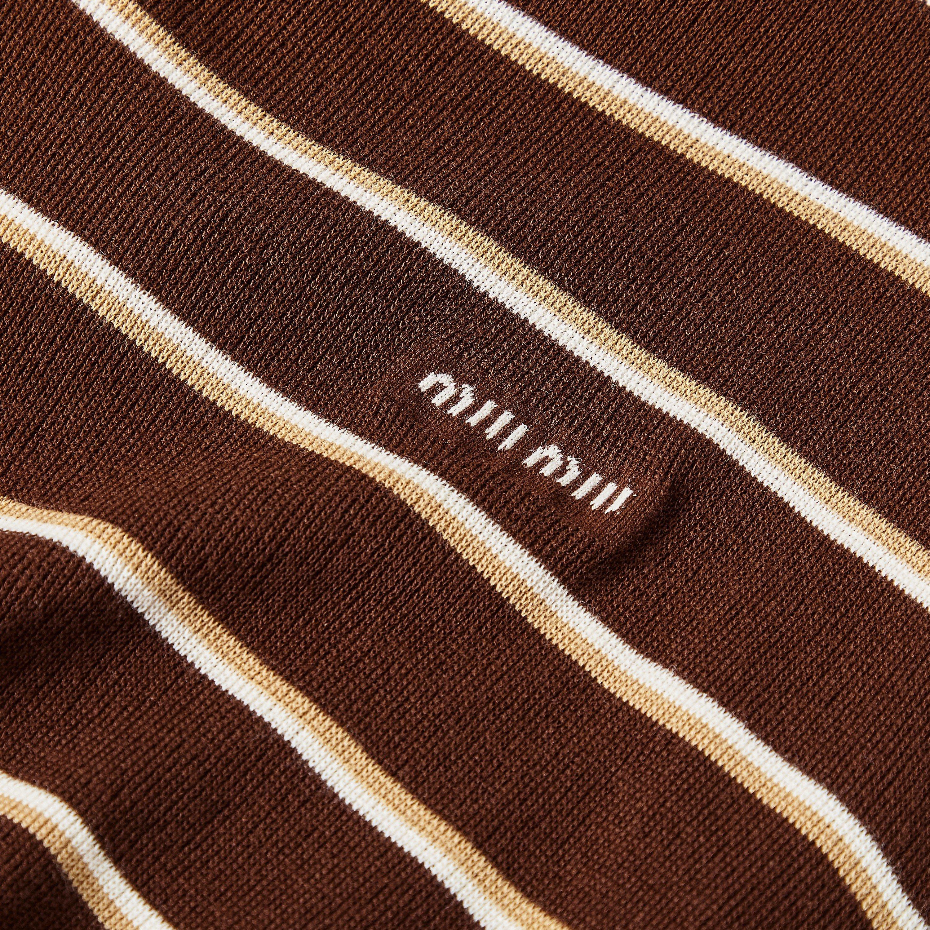 Cacao - Miu Miu - Miu Stripe Knit Ld62 - 5