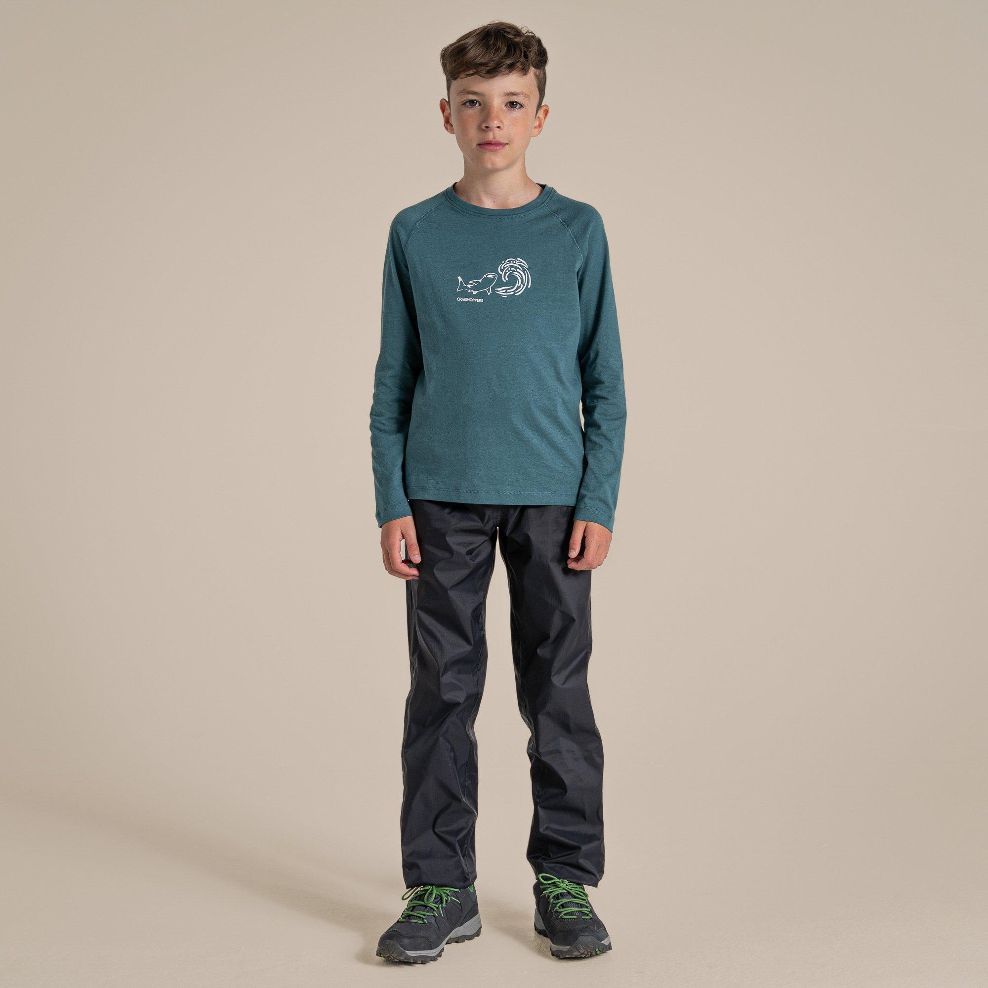Black - Craghoppers - Unisex Kids' Triton Waterproof Straight Leg Trouser - 1