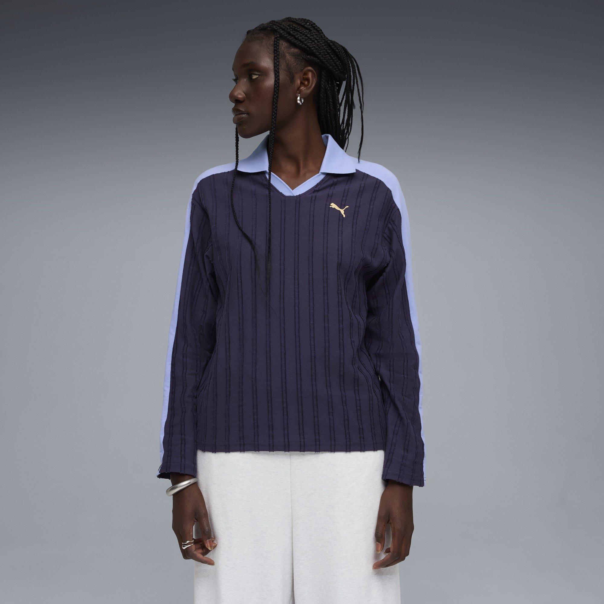 Deep Plum - Puma - Women's Long Sleeve Polo Shirt - 3