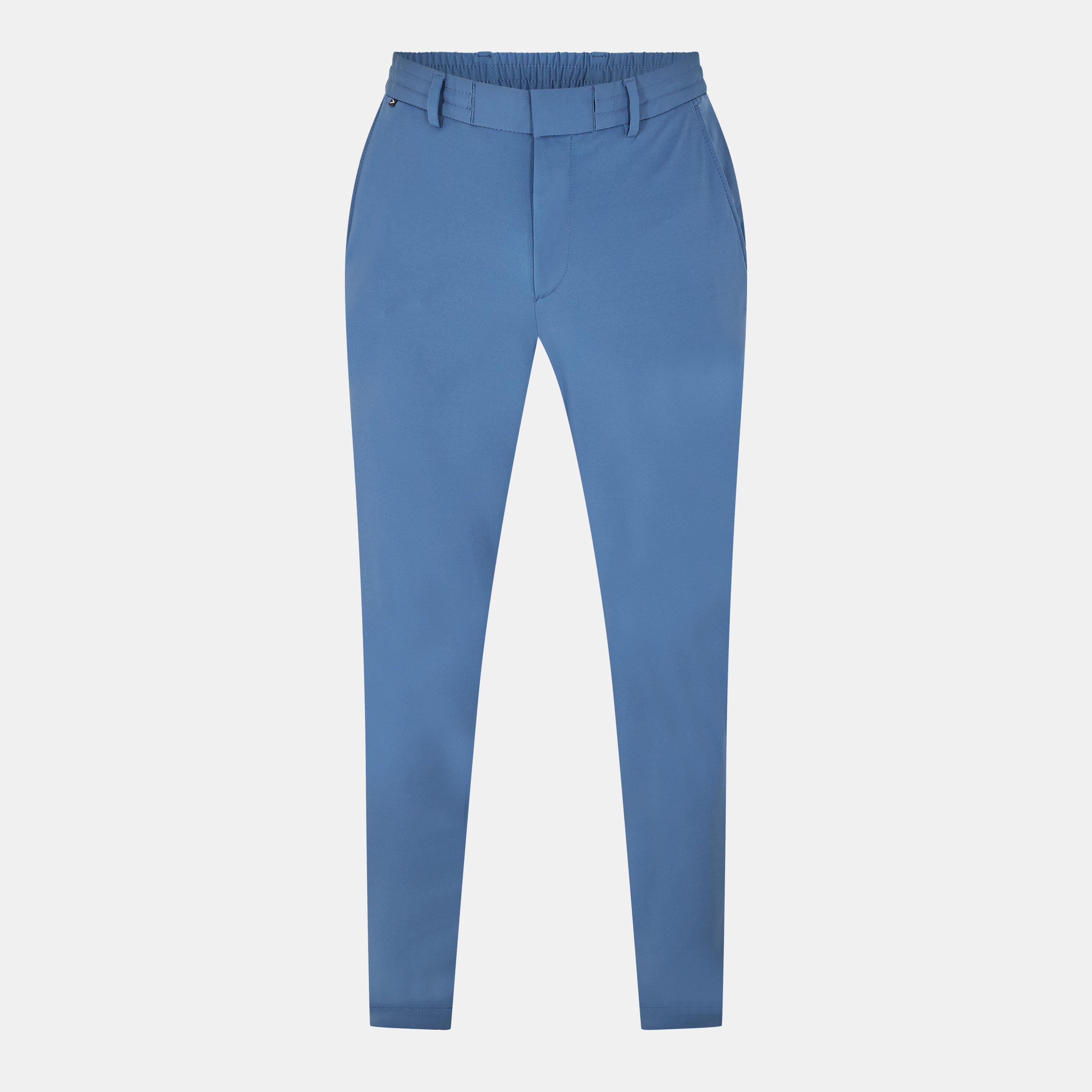 Boss Men's Straight Leg Trousers - Open Blue - 42 (52)