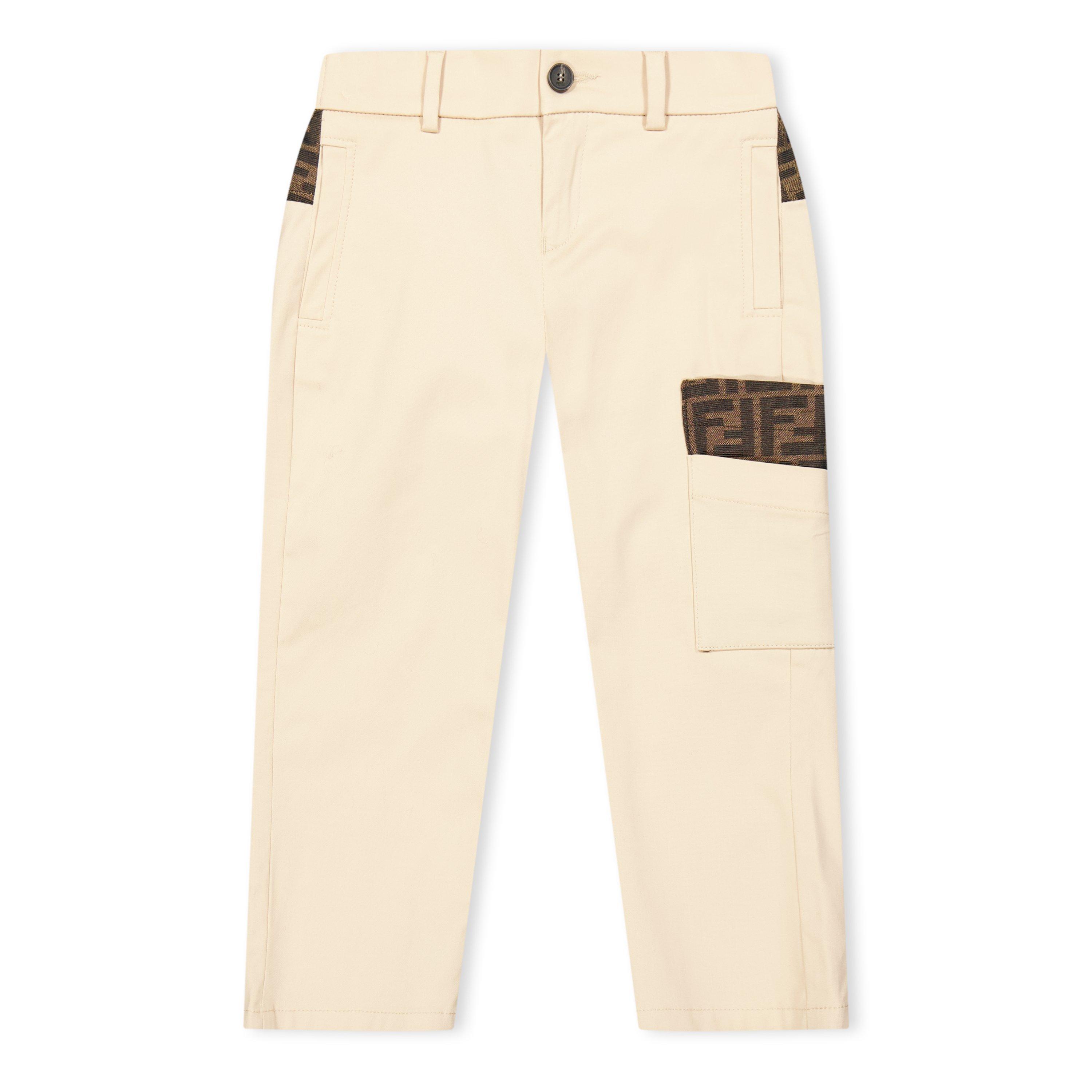 Fendi Logo Chinos Juniors - Linen F1P2P - Size 4Y