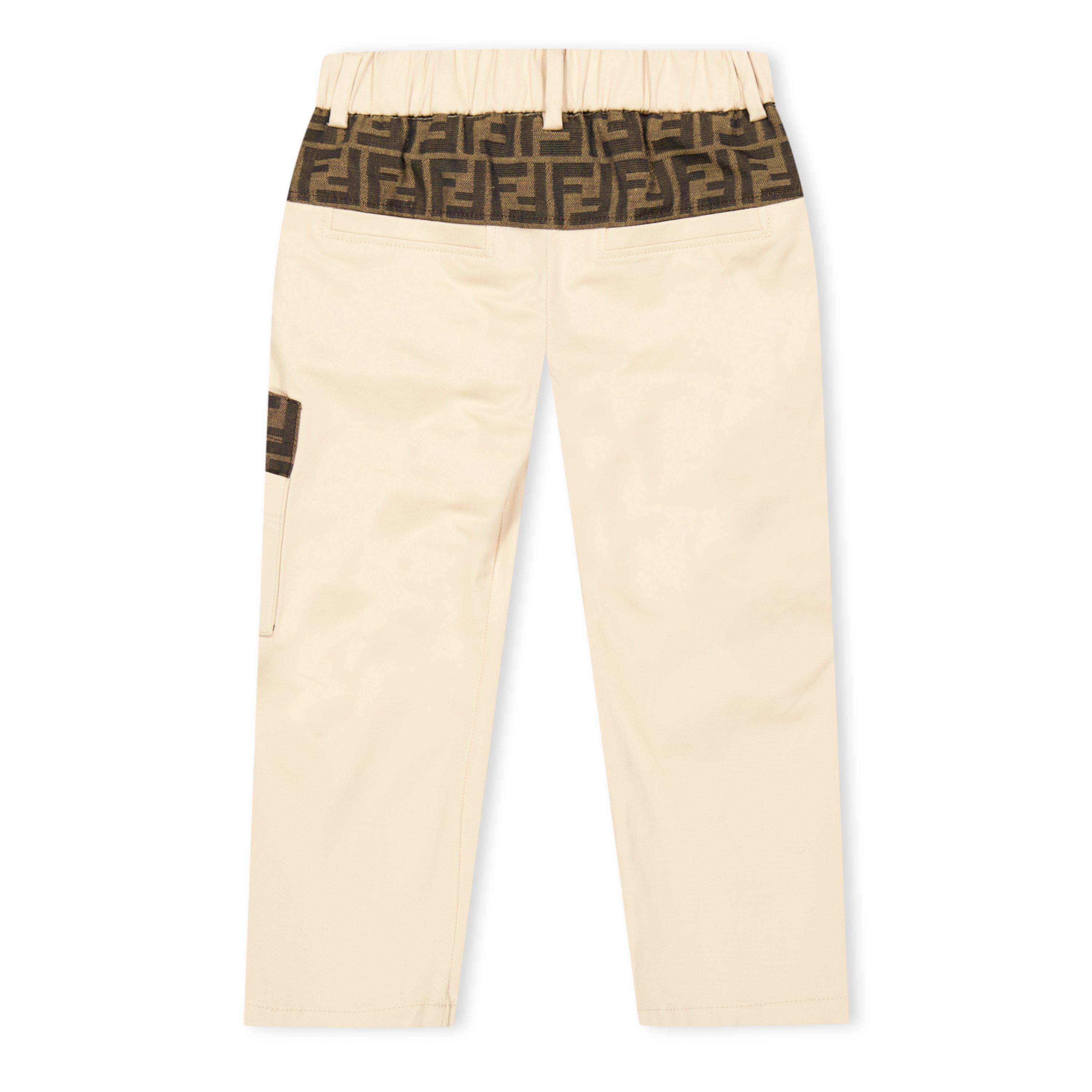 Linen F1P2P - Fendi - Logo Chinos Juniors - 2