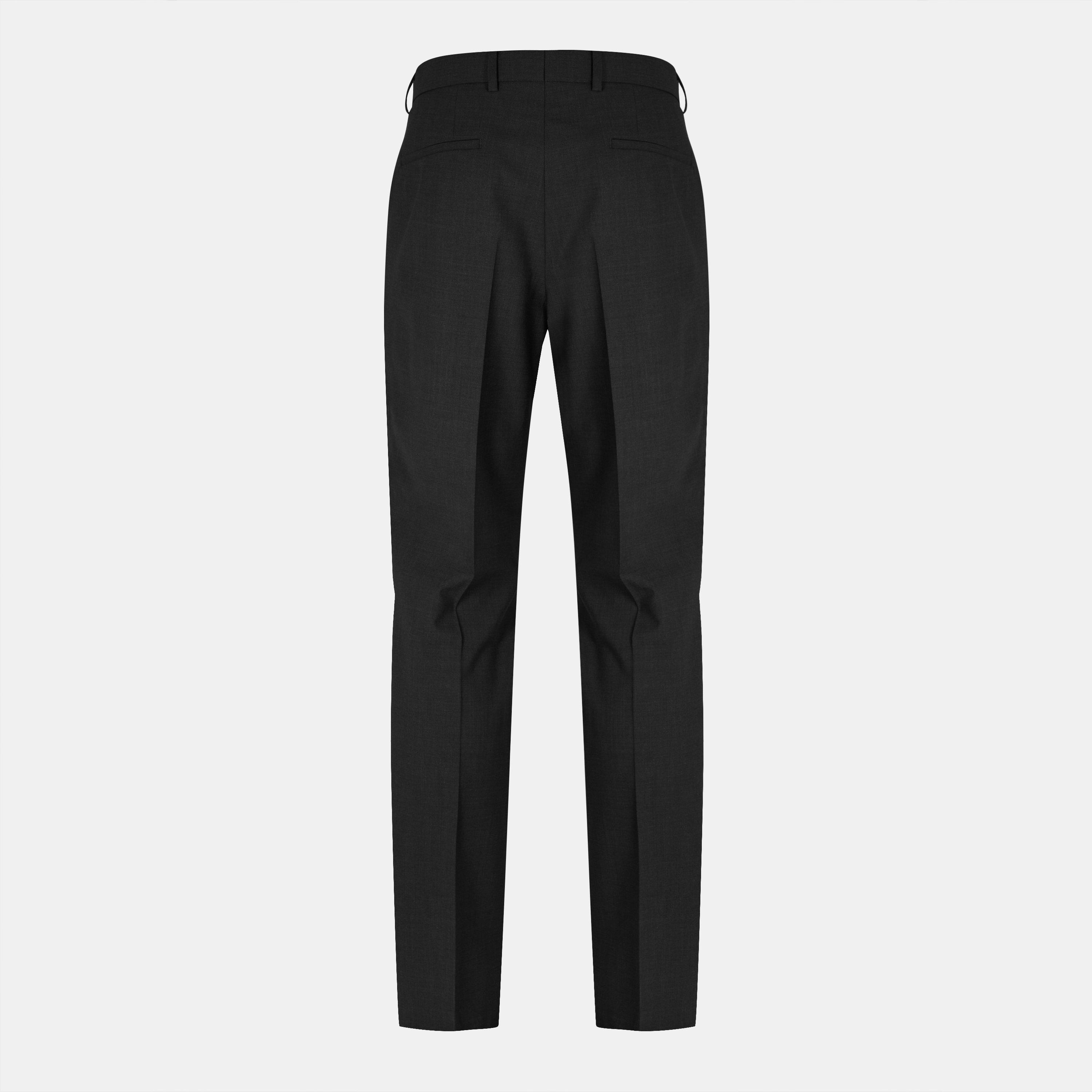 Dark Grey - Boss - Men's H Genius Mm Straight Leg Trousers - 2