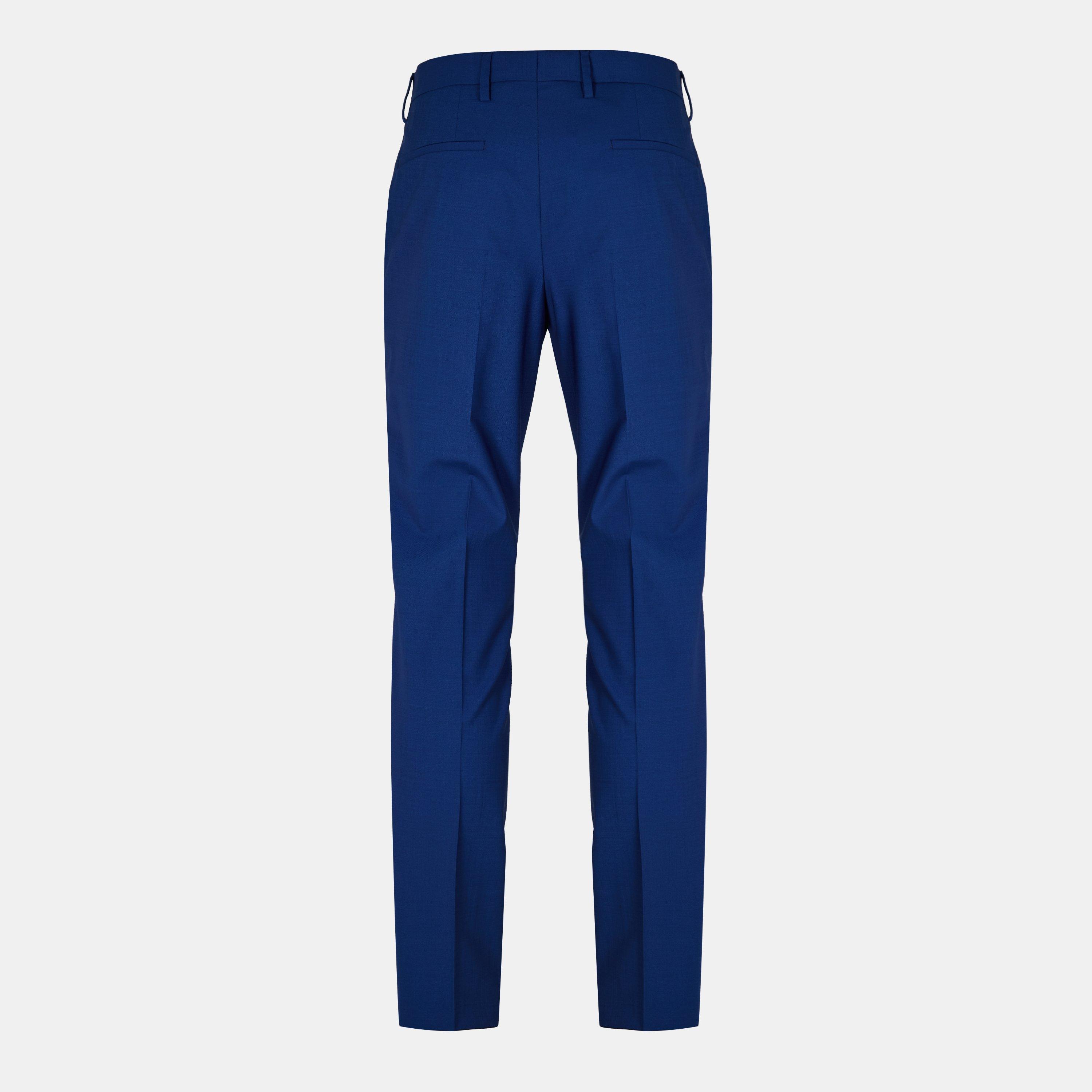 Navy - Boss - Men's H Genius Mm Straight Leg Trousers - 2
