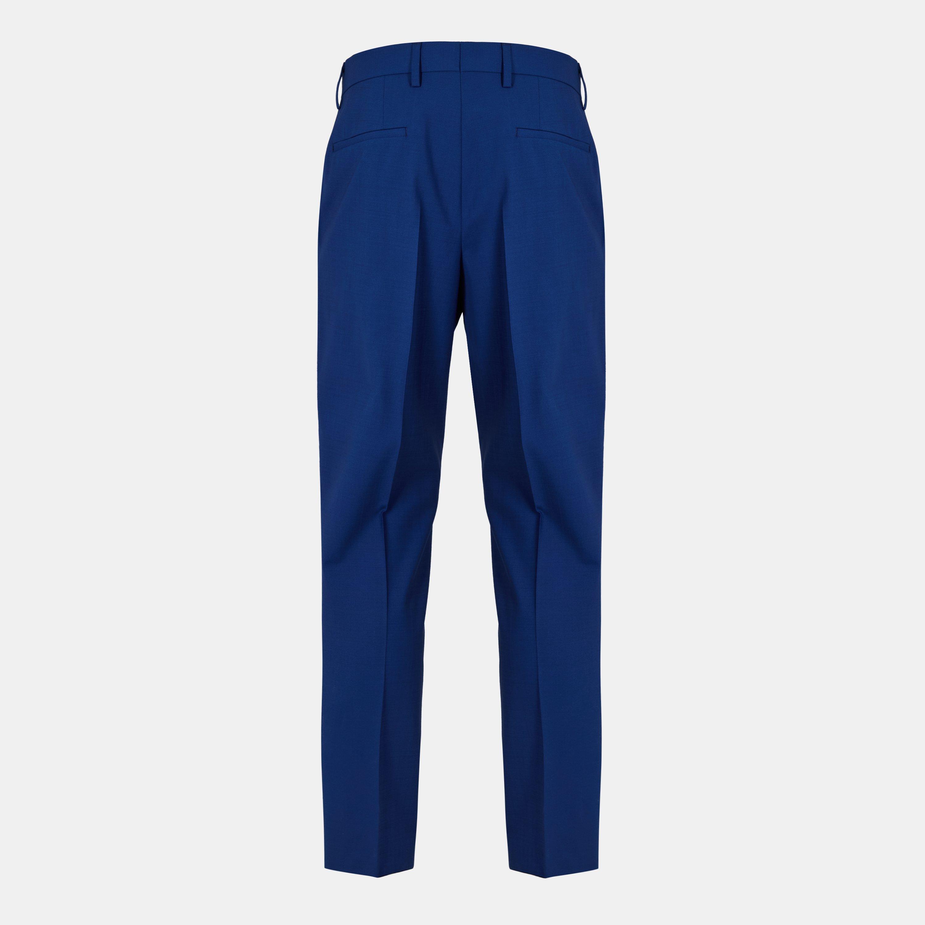 Navy - Boss - Men's H Genius S Straight Leg Trousers - 2