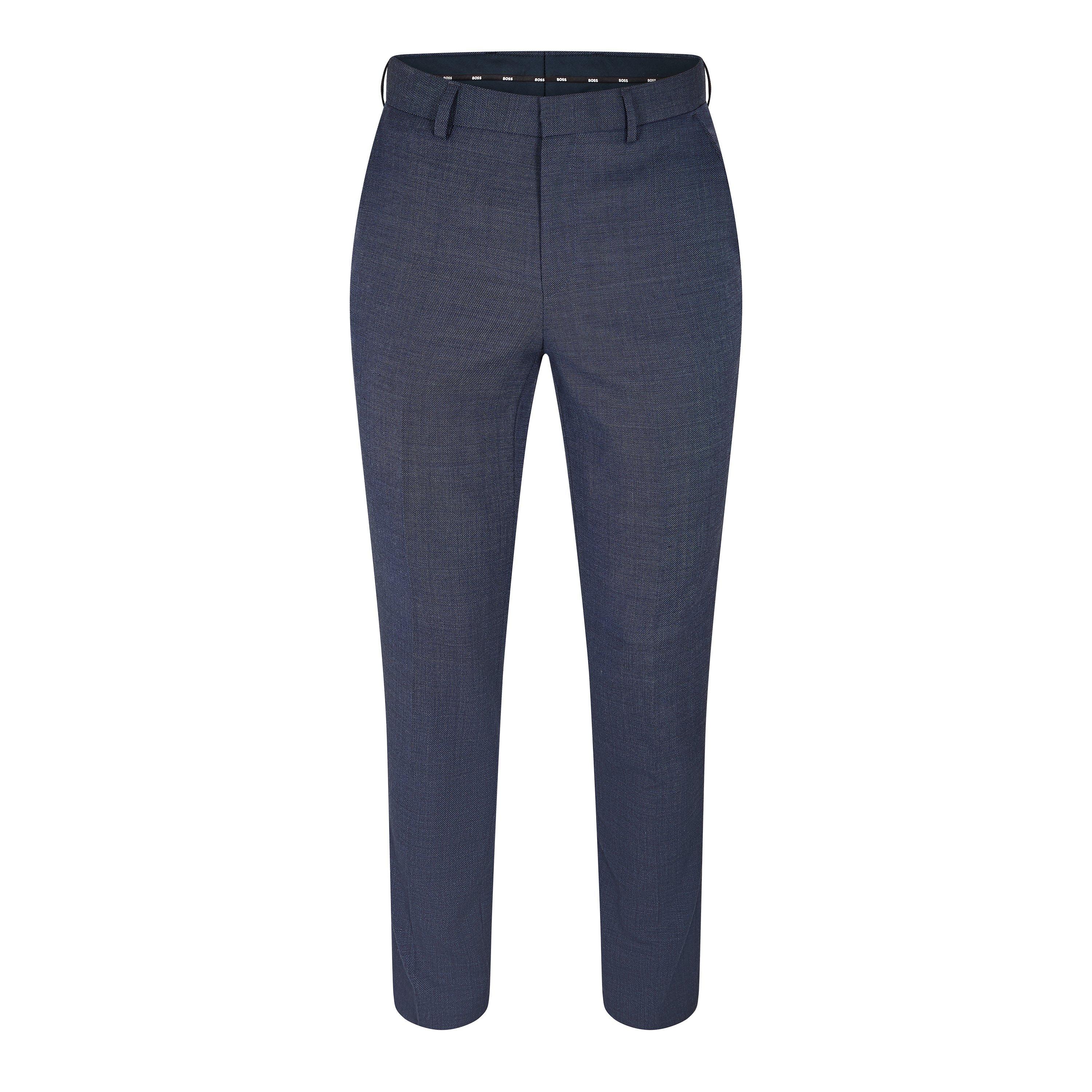 Boss Men's Straight Leg Trousers - Open Blue - 38