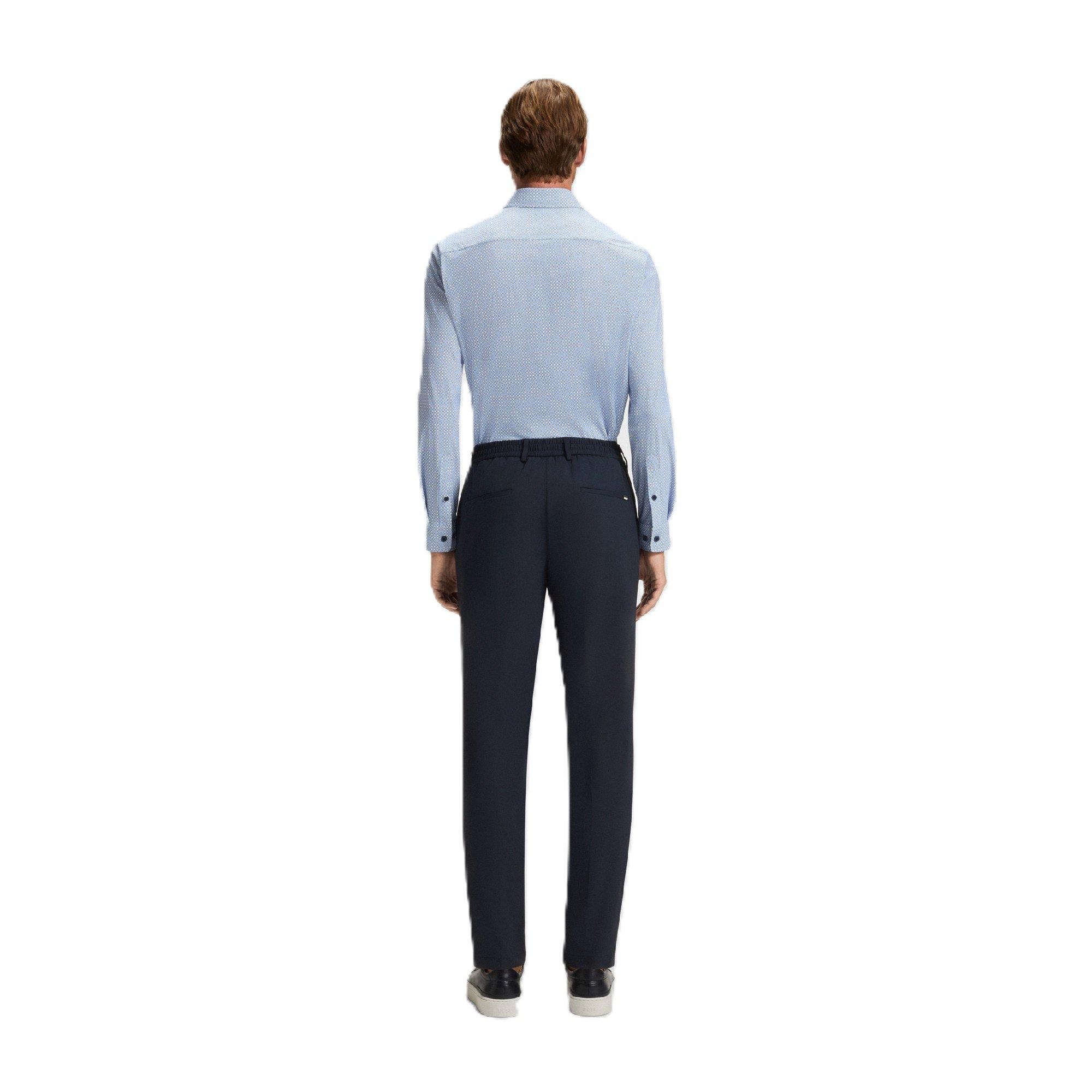 Dark Blue - Boss - P-Geniusj-Rds-Wg-233 10245125 Straight Leg Trousers Mens - 2